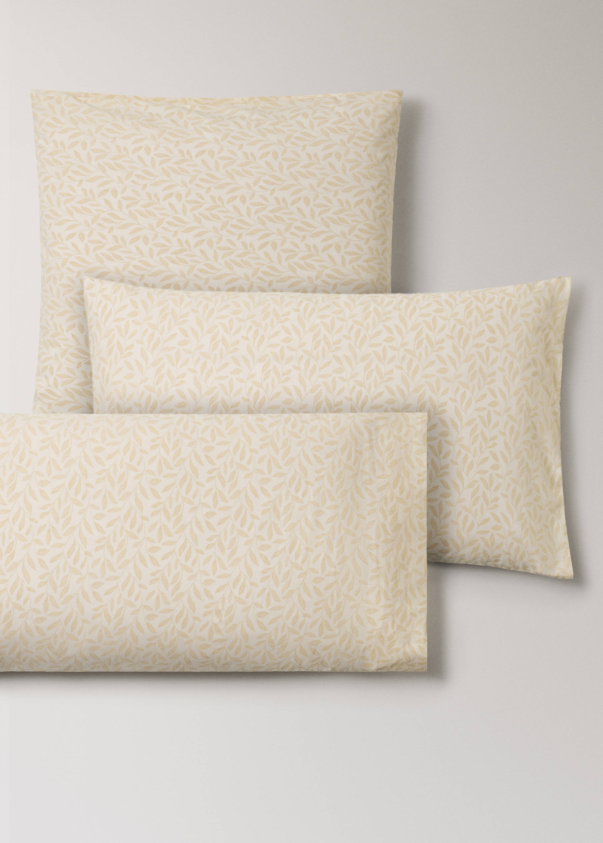 Povlak na polštář z bavlněného perkálu s potiskem listů 45x110 cm - Detail zboží 4