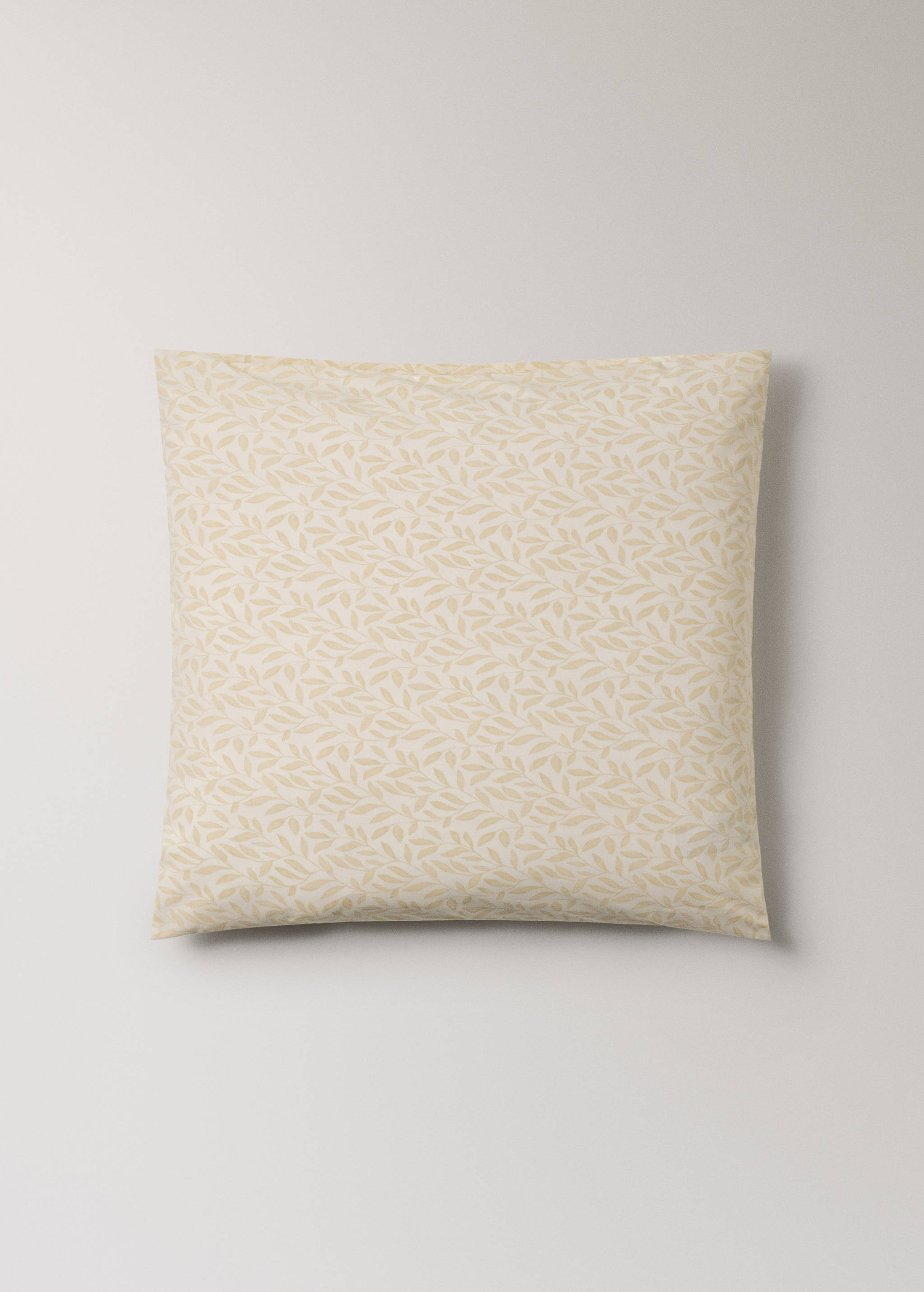 Dos fundas almohada algodón percal estampado hojas 60x60 cm - Artículo sin modelo