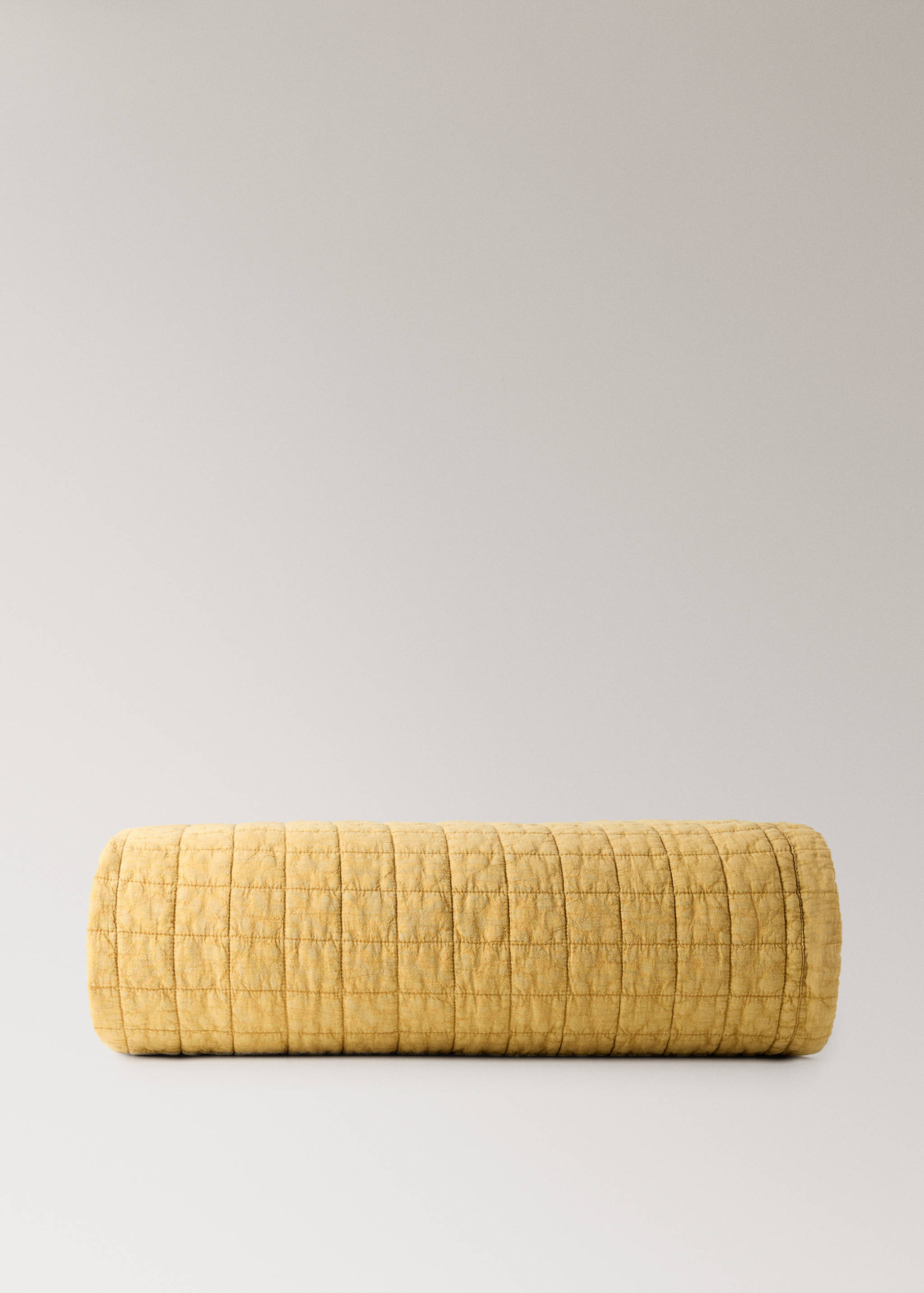 Washed cotton check bedspread for 90/105 cm bed - Article without model