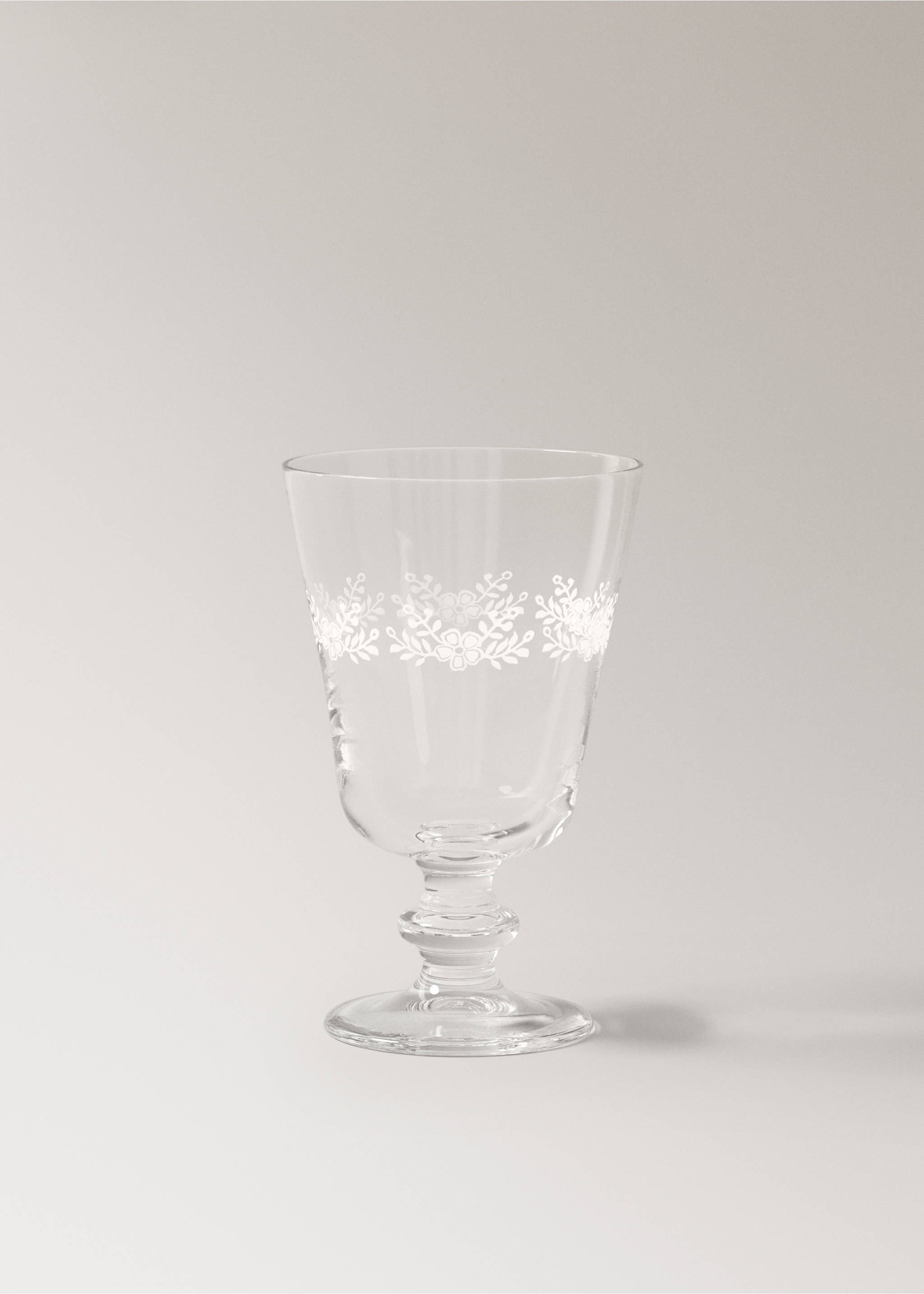 Glass vase with flowers - Article without model, Off White. Ref: 17063827-00.