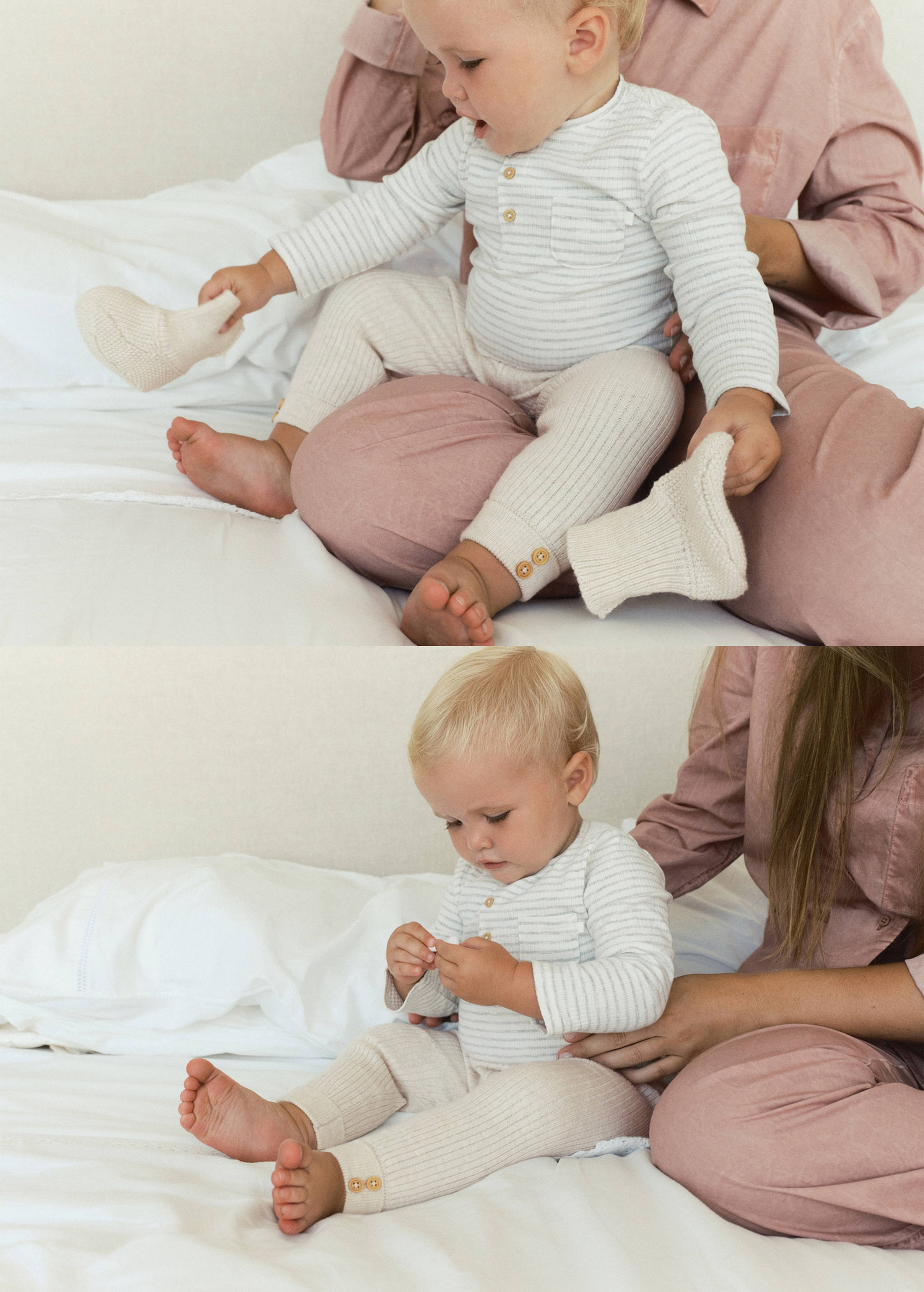 Pamut csíkos baba body - A termék adatai 5