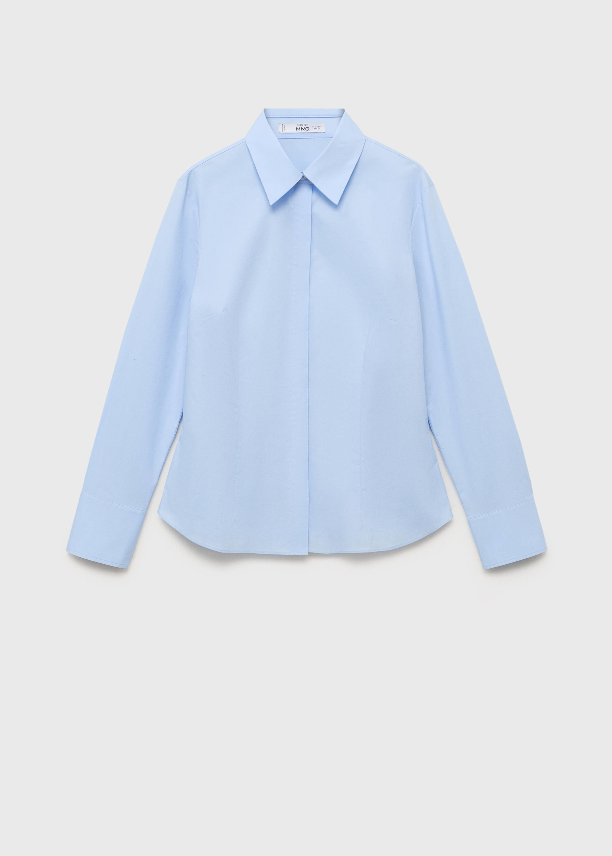 Slim-fit poplin shirt - Article without model