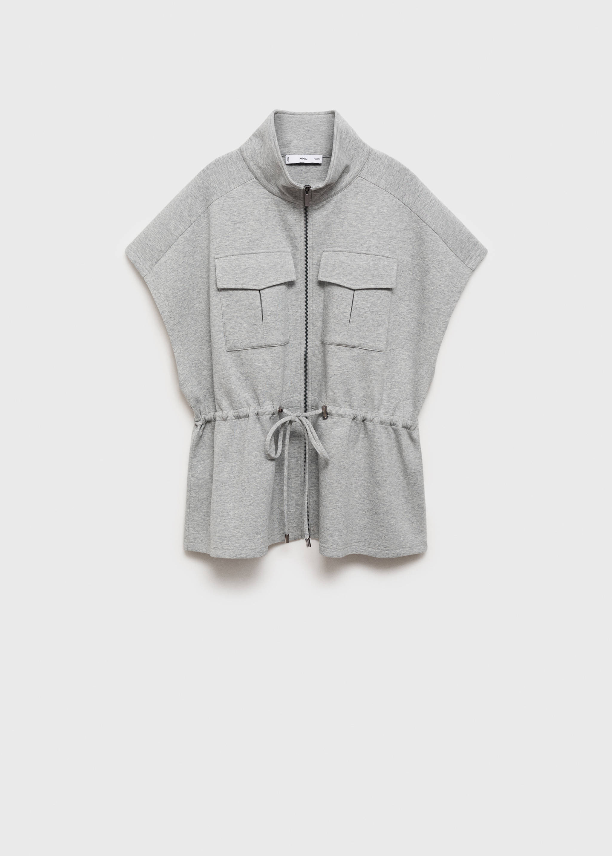 Short-sleeved jacket with adjustable waistband - Article without model