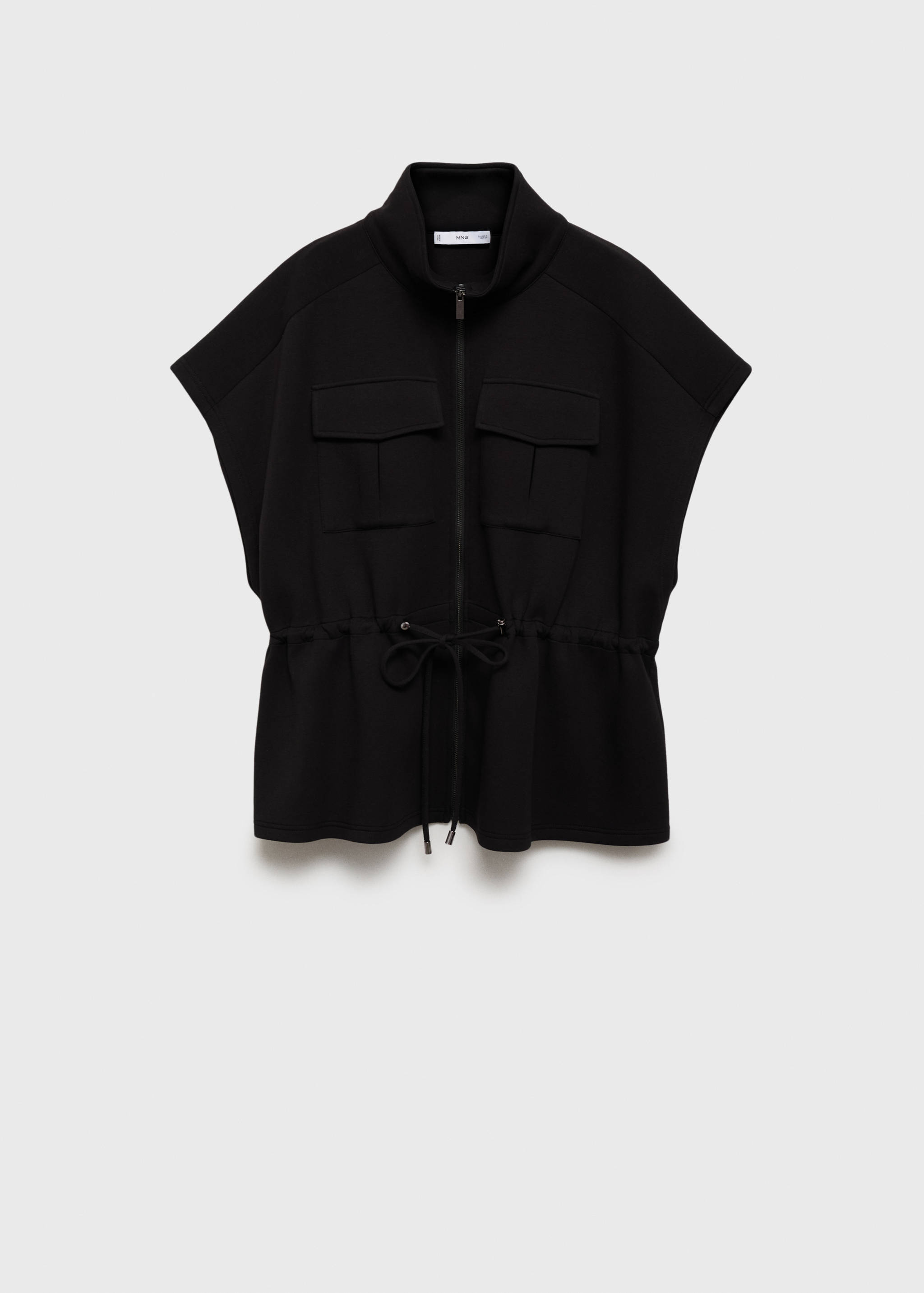 Short-sleeved jacket with adjustable waistband - Article without model