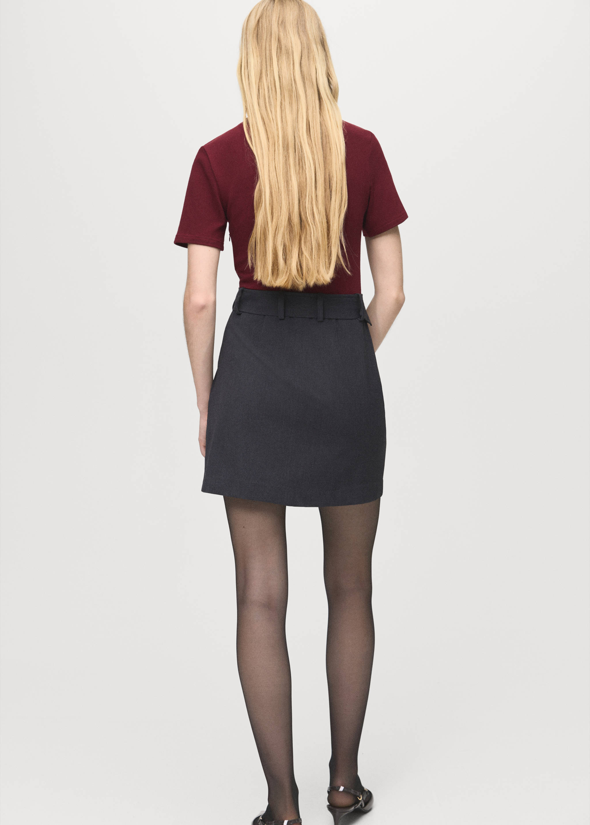 Φόρεμα συνδυασμός ζώνη - Πίσω όψη προϊόντος