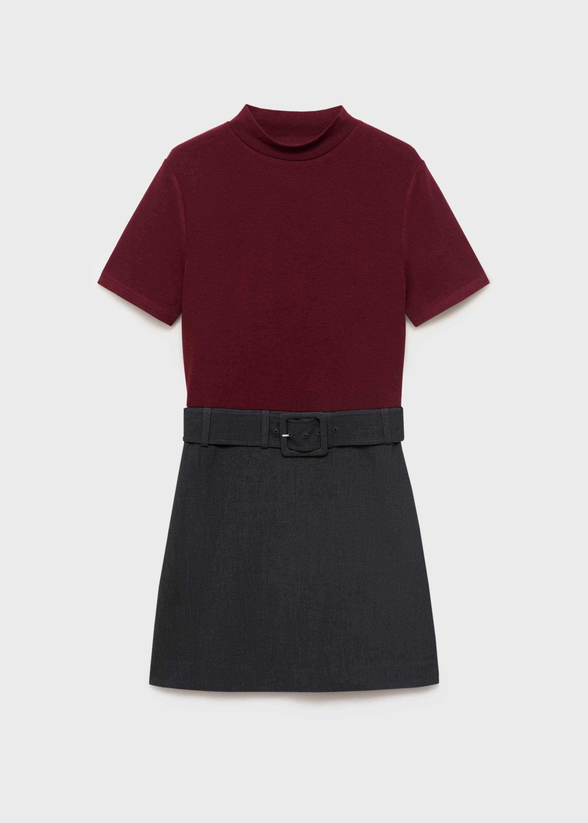 Contrasting belt dress - Article without model