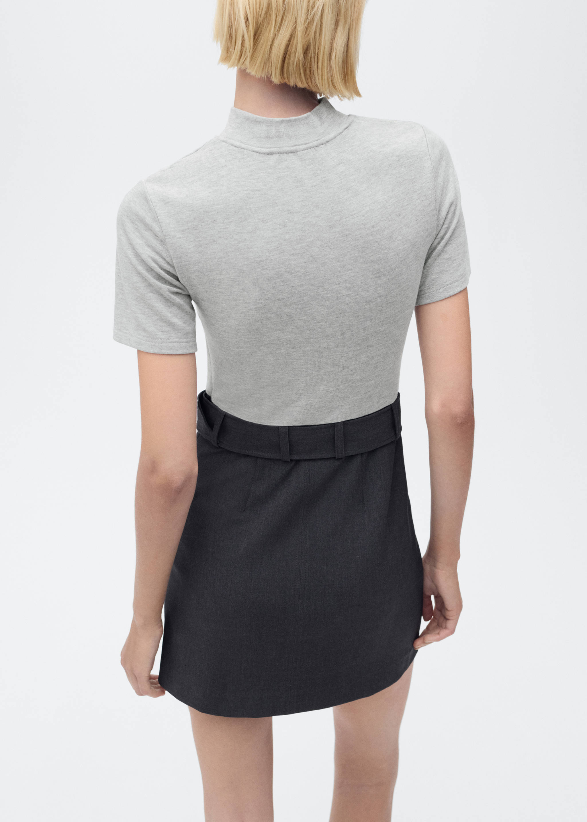 Φόρεμα συνδυασμός ζώνη - Πίσω όψη προϊόντος