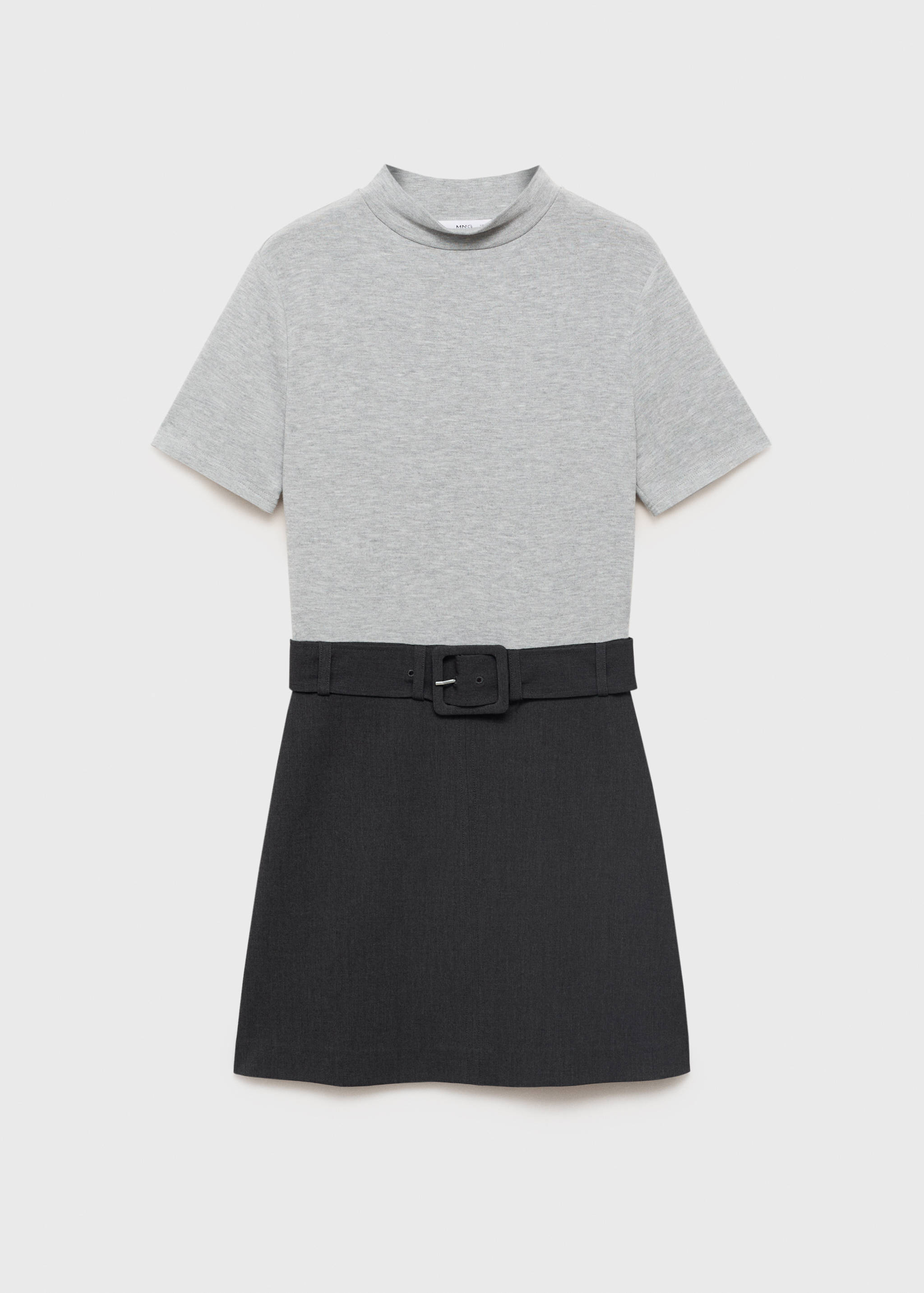 Contrasting belt dress - Article without model