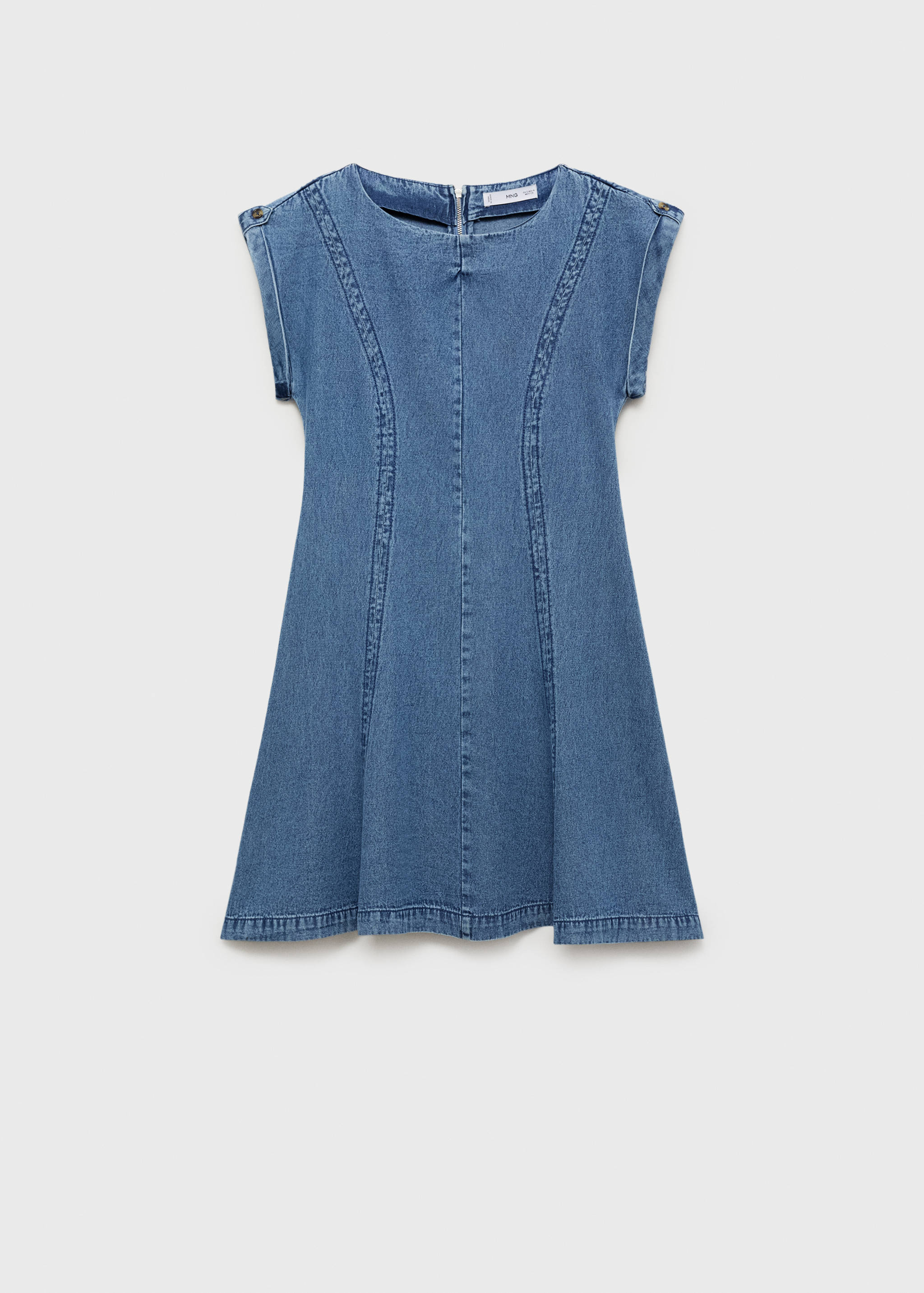 Denim dress with seam detail - Article without model