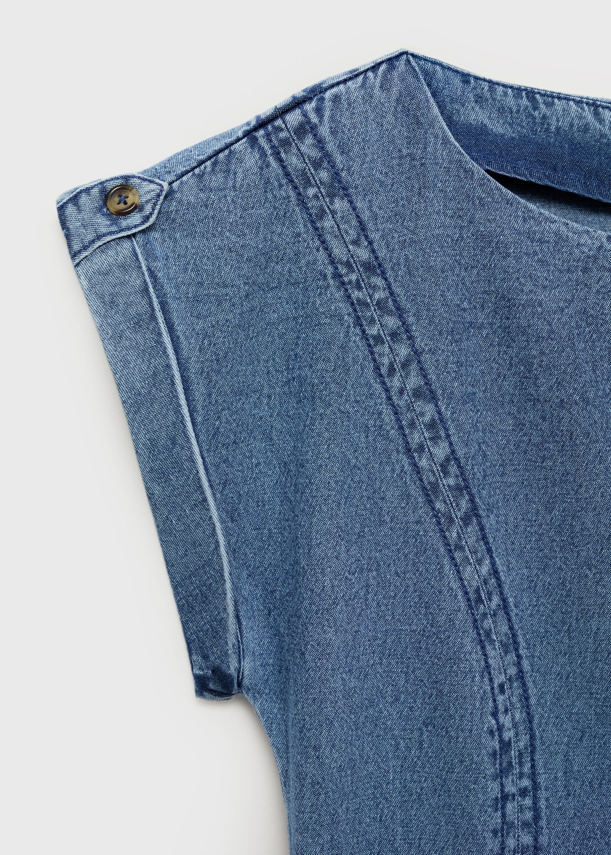 Denim dress with seam detail - Details of the article 8