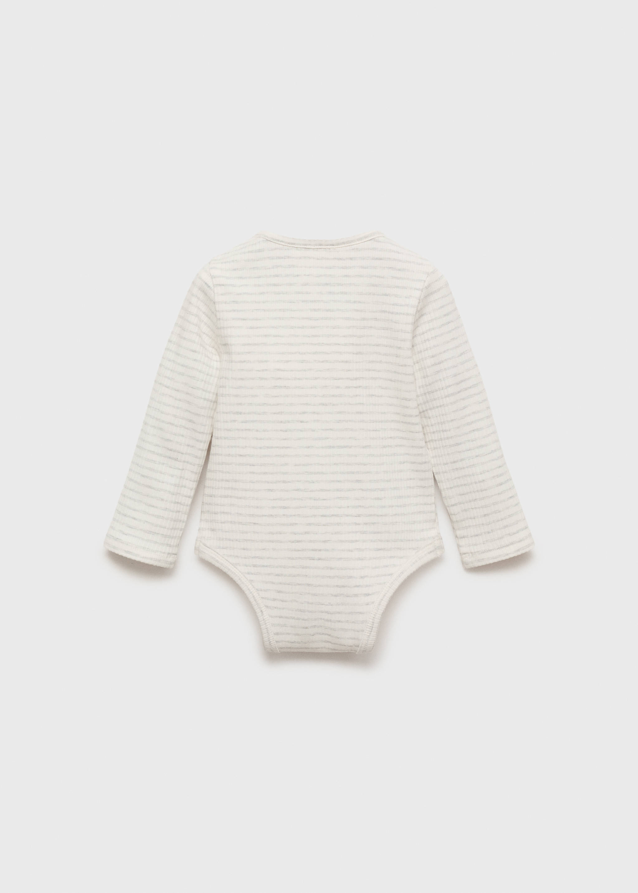 Striped cotton bodysuit - Reverse of the article