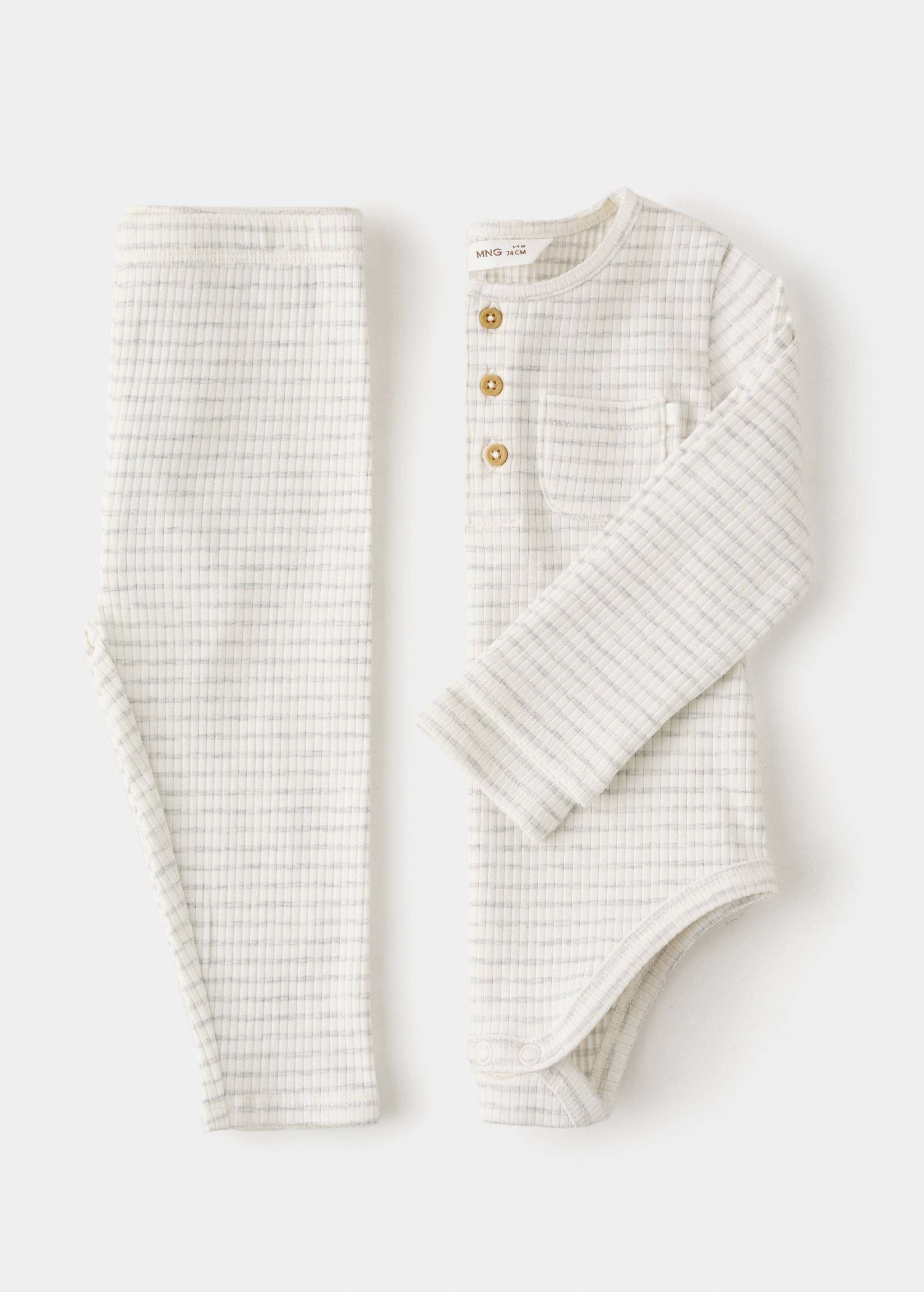 Striped cotton bodysuit - Details of the article 8