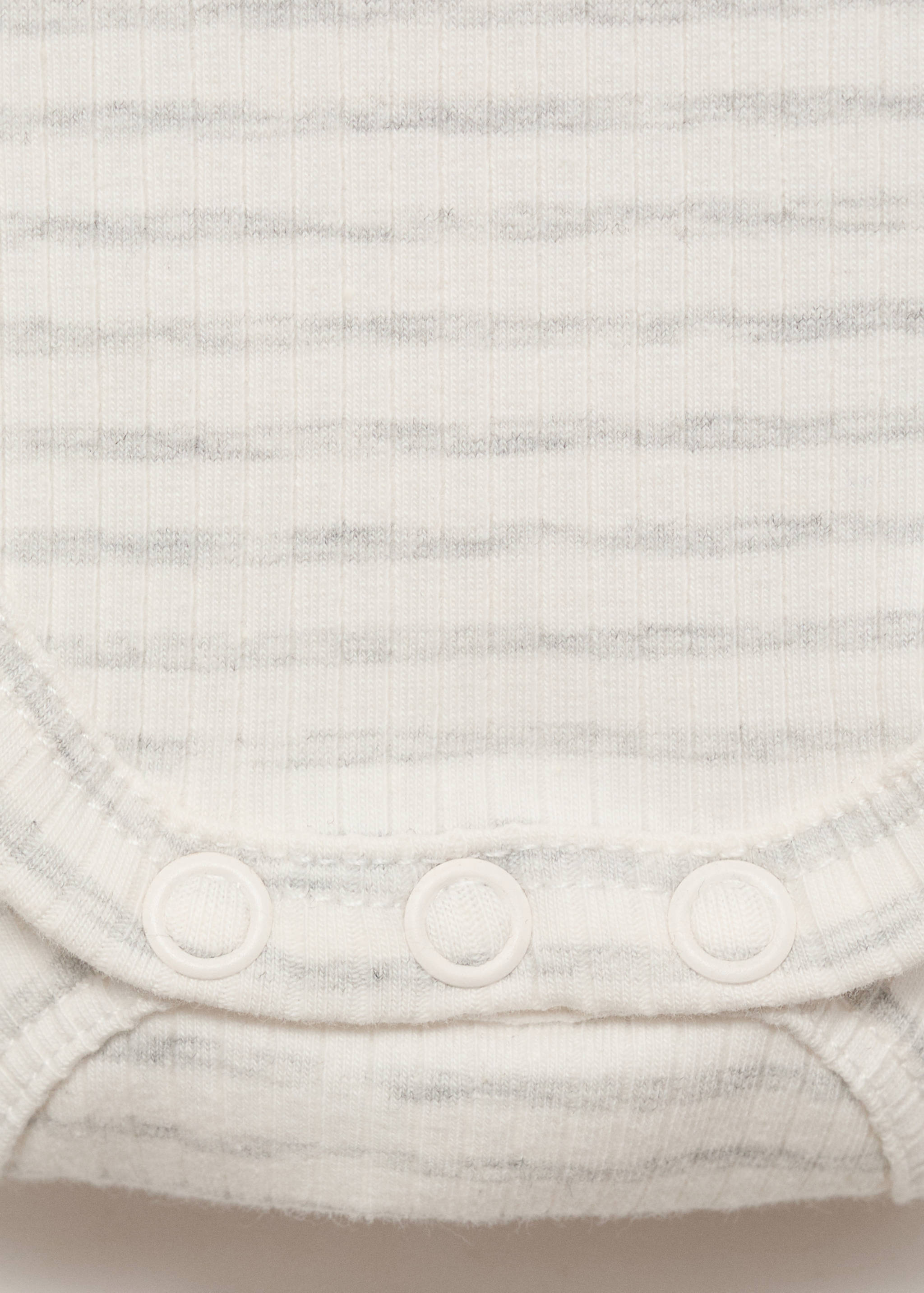Striped cotton bodysuit - Details of the article 0