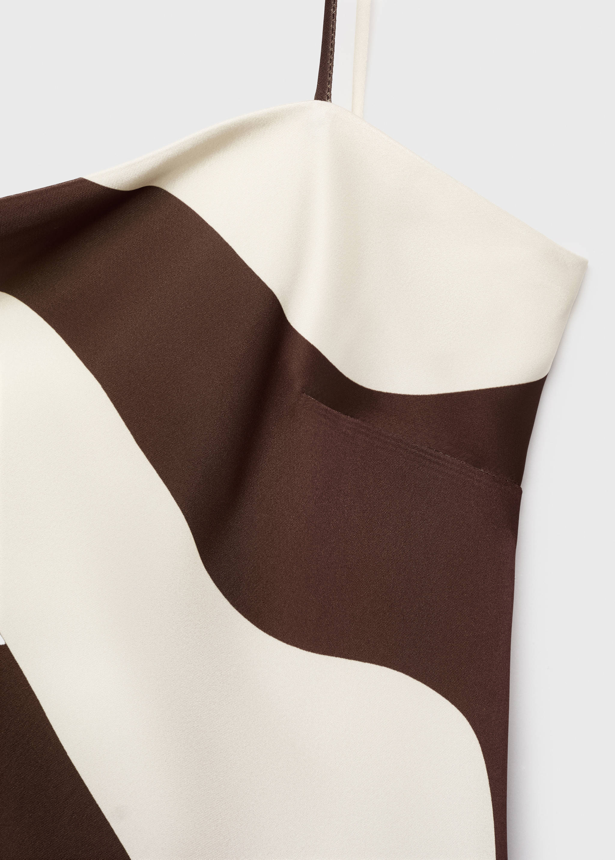 Printed satin dress - Details of the article 8