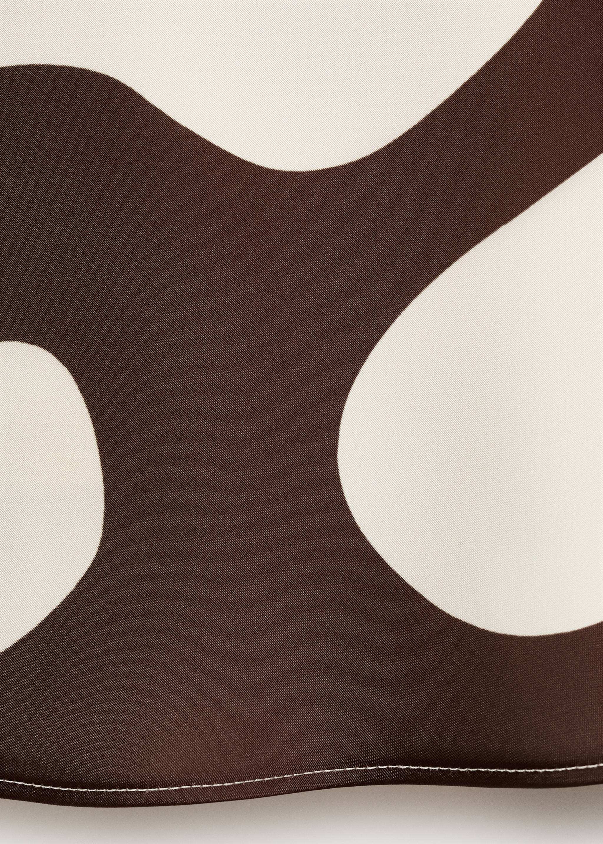 Printed satin dress - Details of the article 0