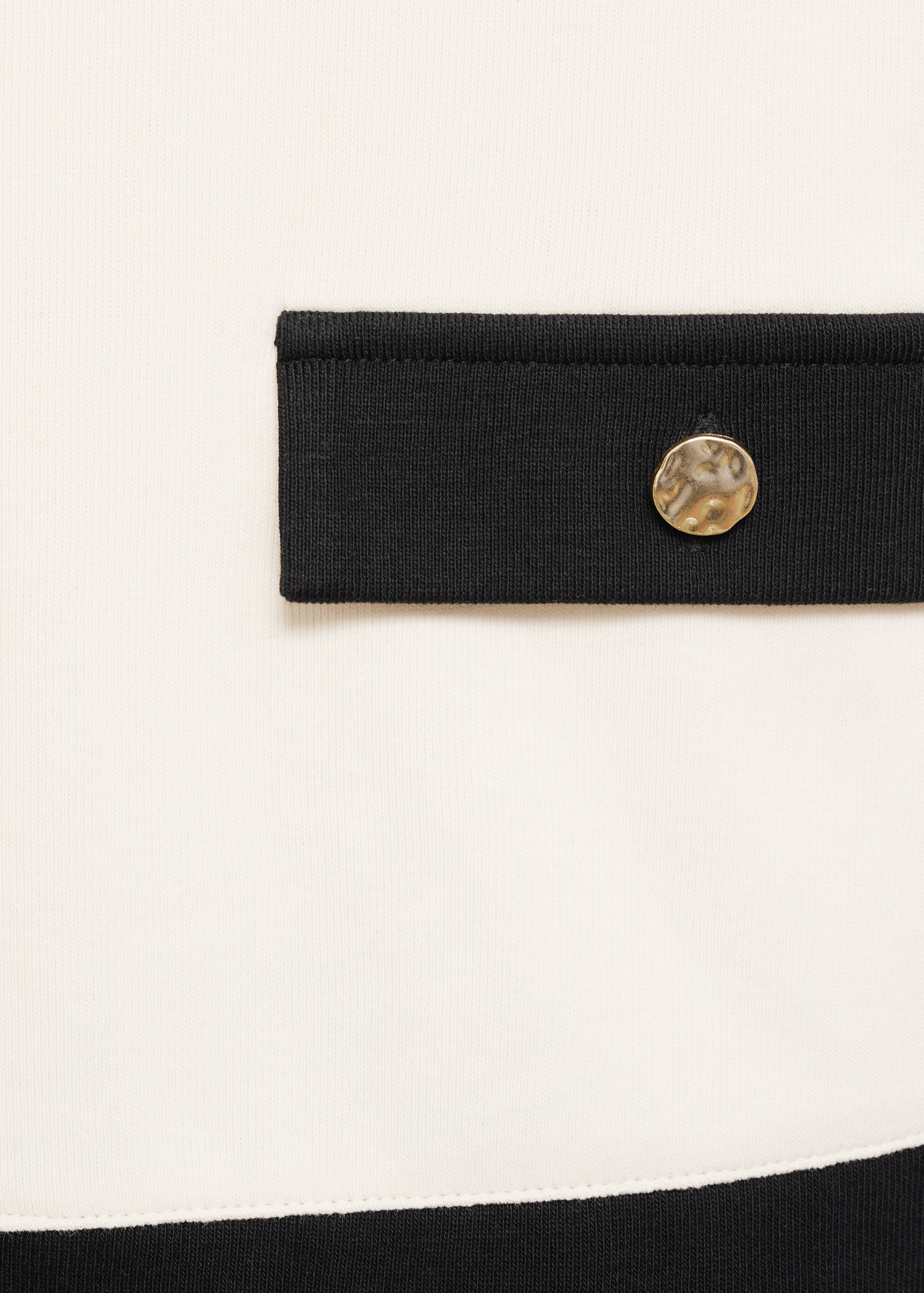 Contrasting cotton cardigan - Details of the article 0