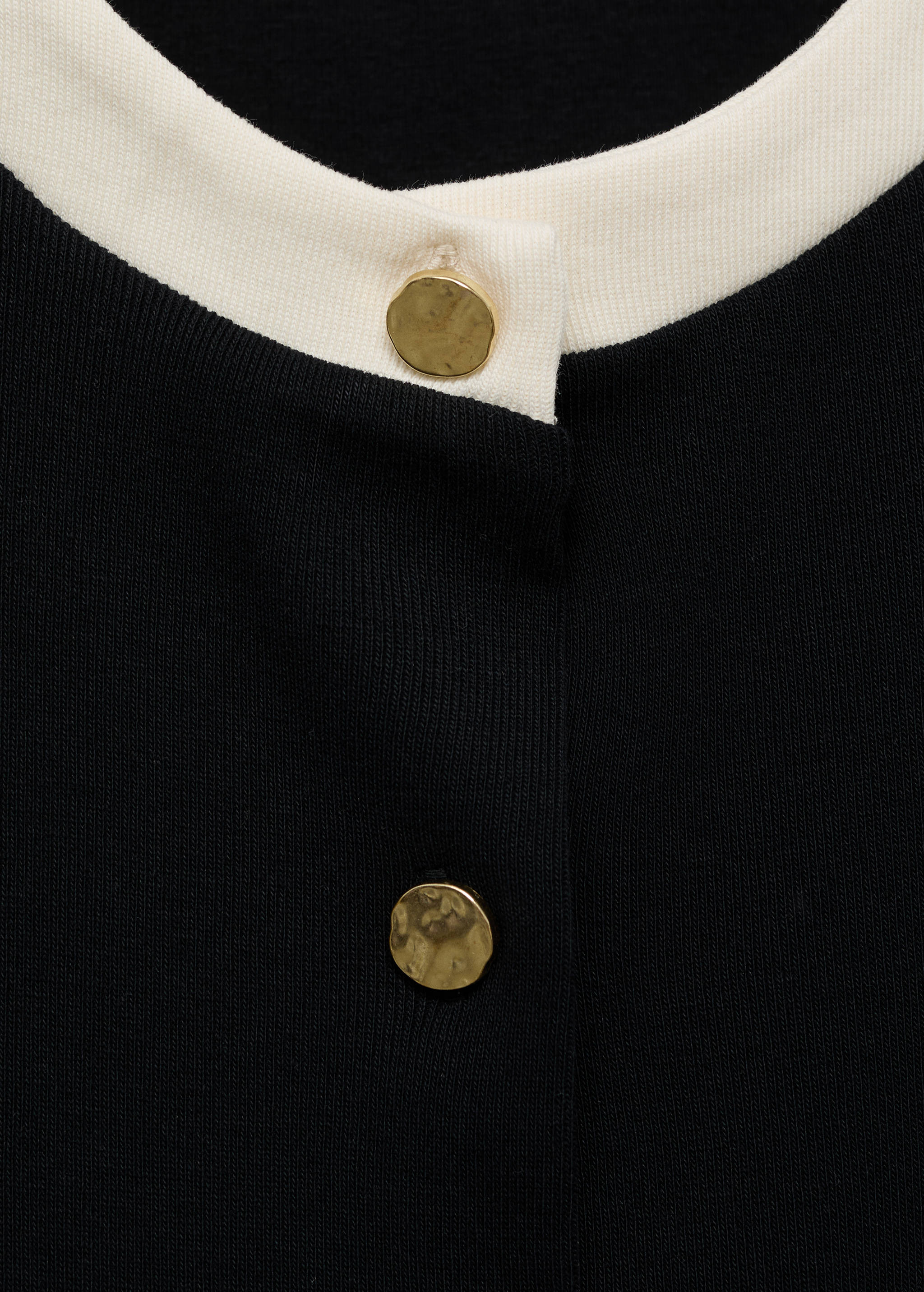 Contrasting cotton cardigan - Details of the article 8