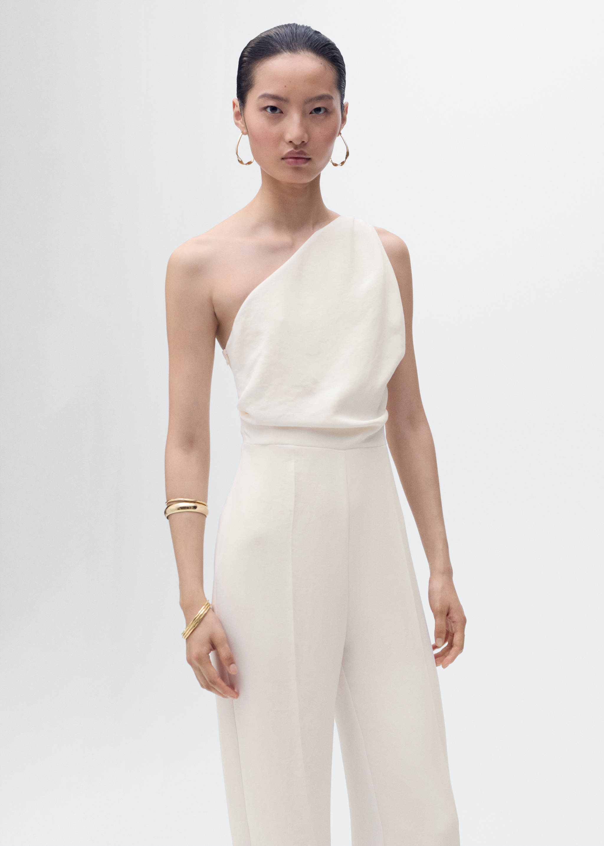 Combinaison asymétrique drapée - Plan moyen