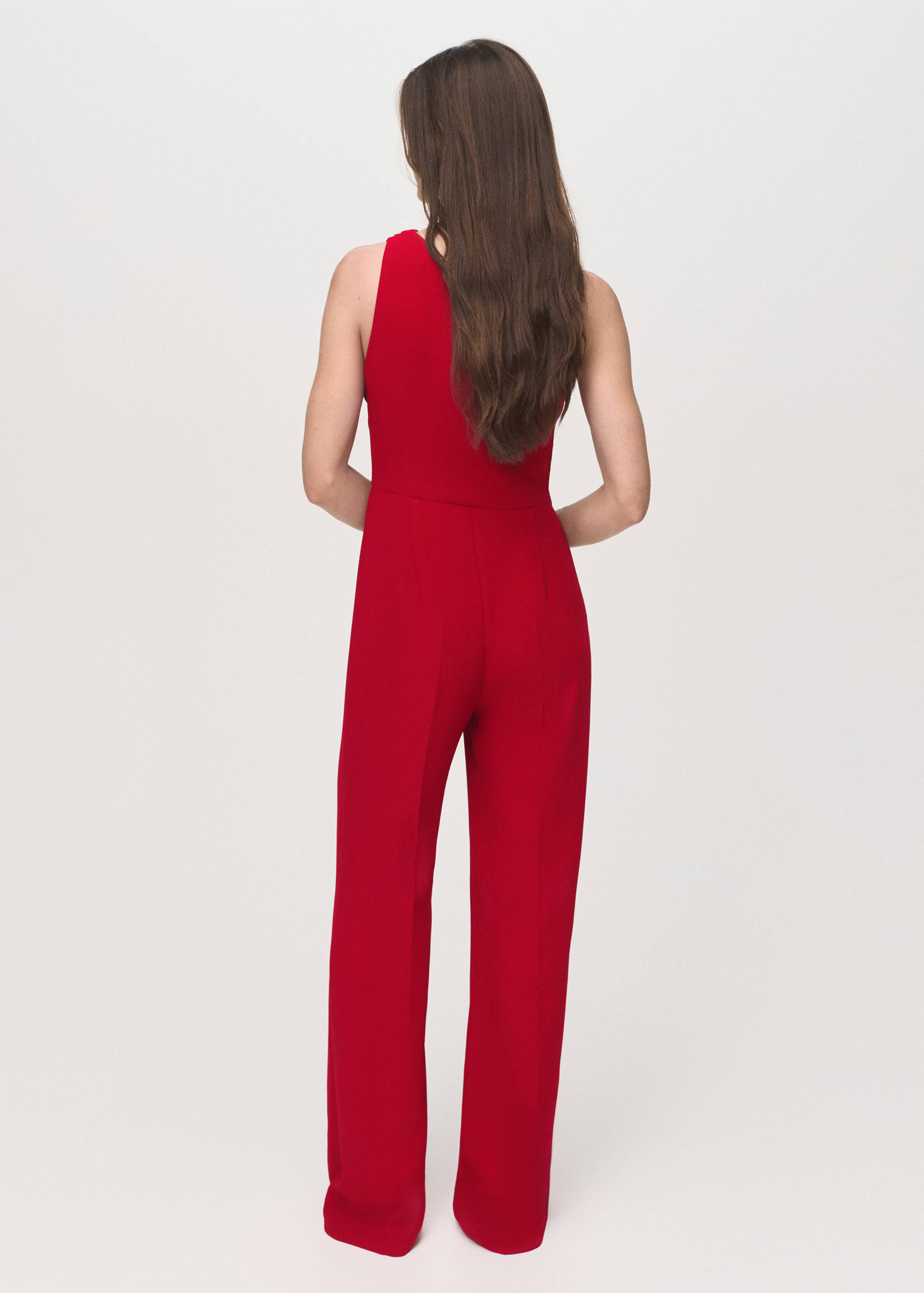 Long asymmetrical draped jumpsuit - Reverse of the article