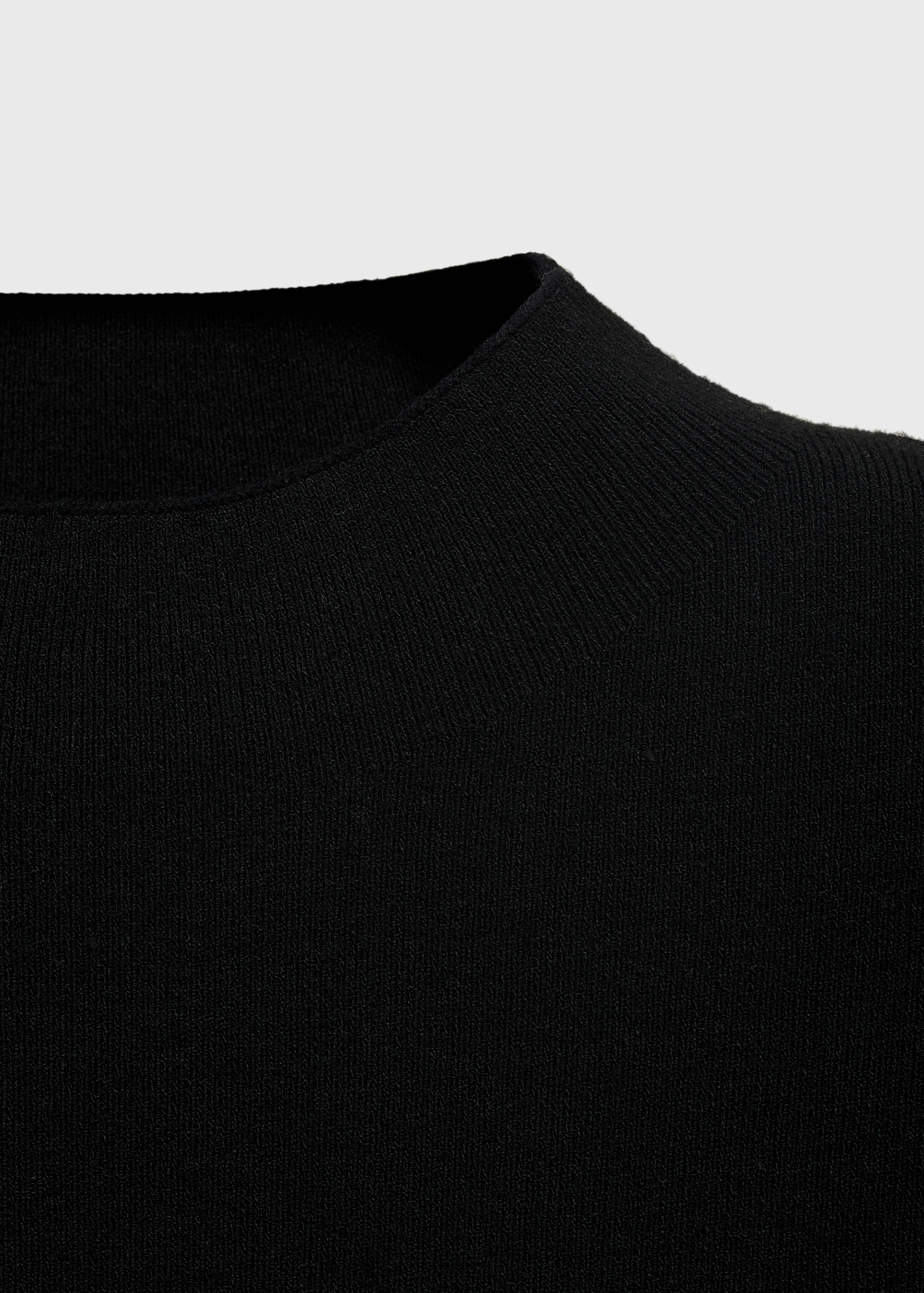Perkins-neck knitted dress - Details of the article 0