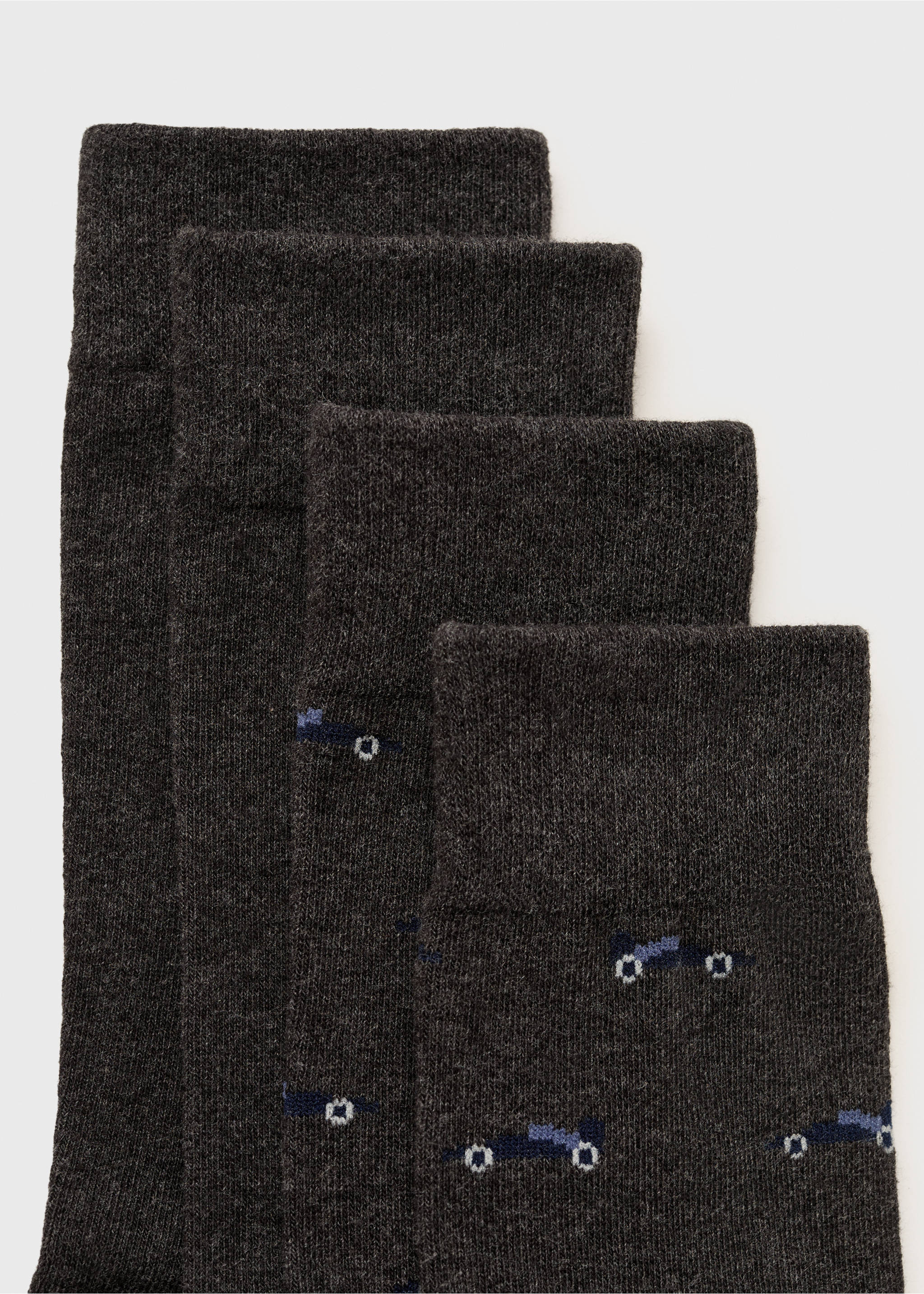 Pack 2 calcetines estampados - Detalle del artículo 8, Gris claro vigoré. Ref: 17064088-00.