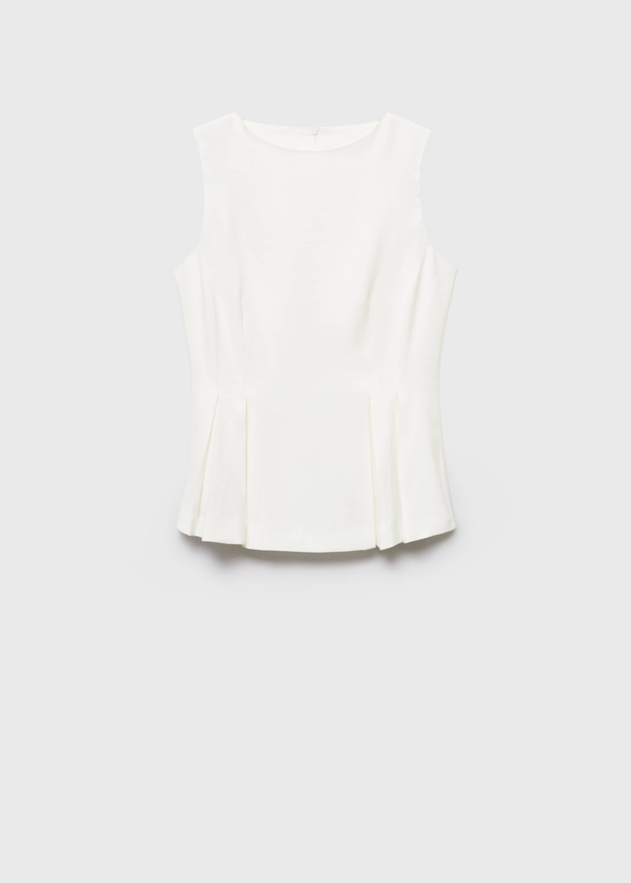 Peplum top with pleat detail - Article without model