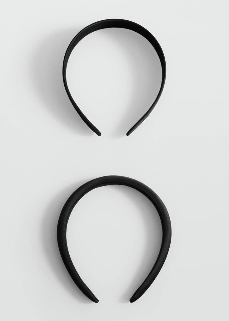 Set of 2 satin headbands