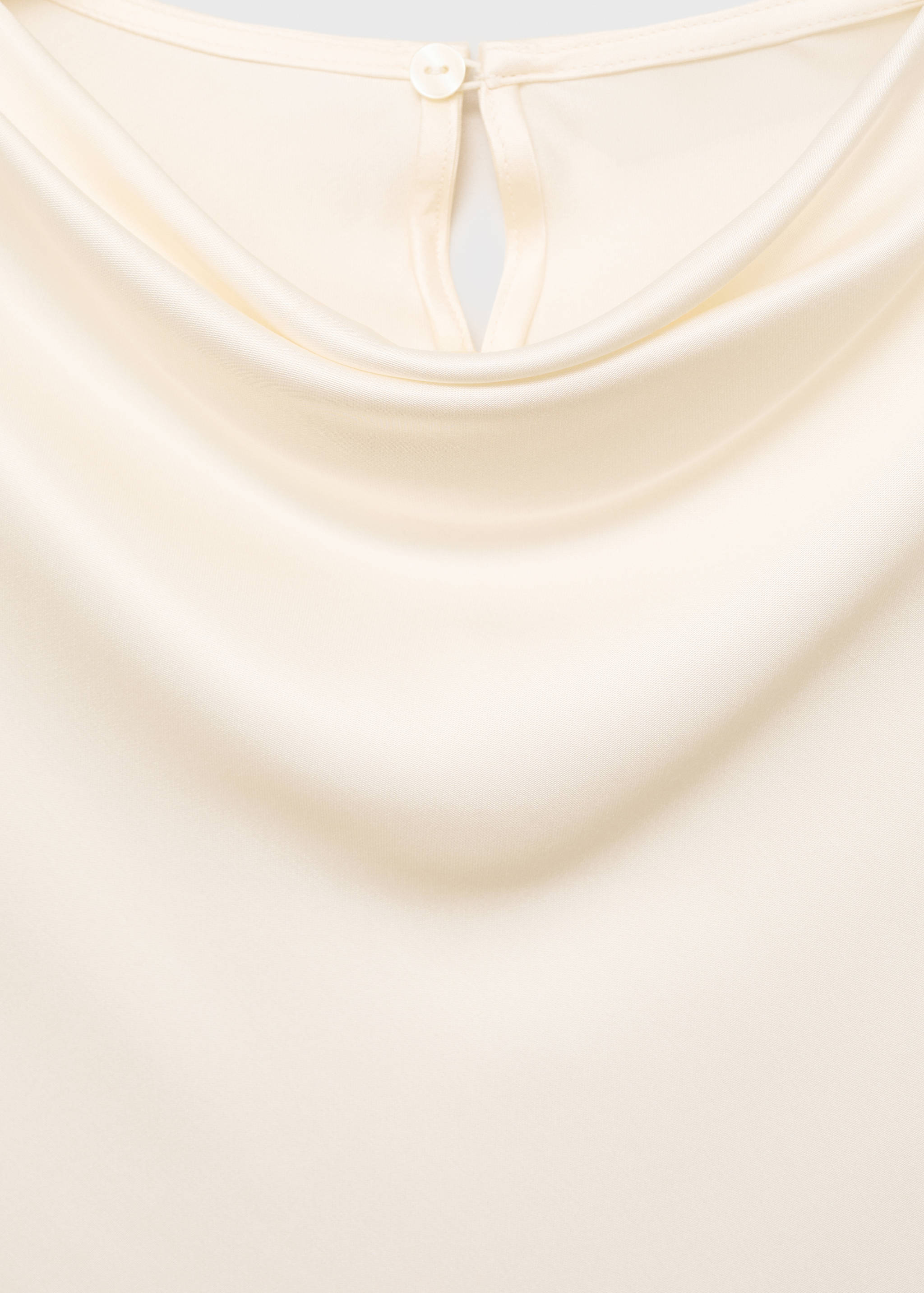 Satin blouse with draped neck - Details of the article 8