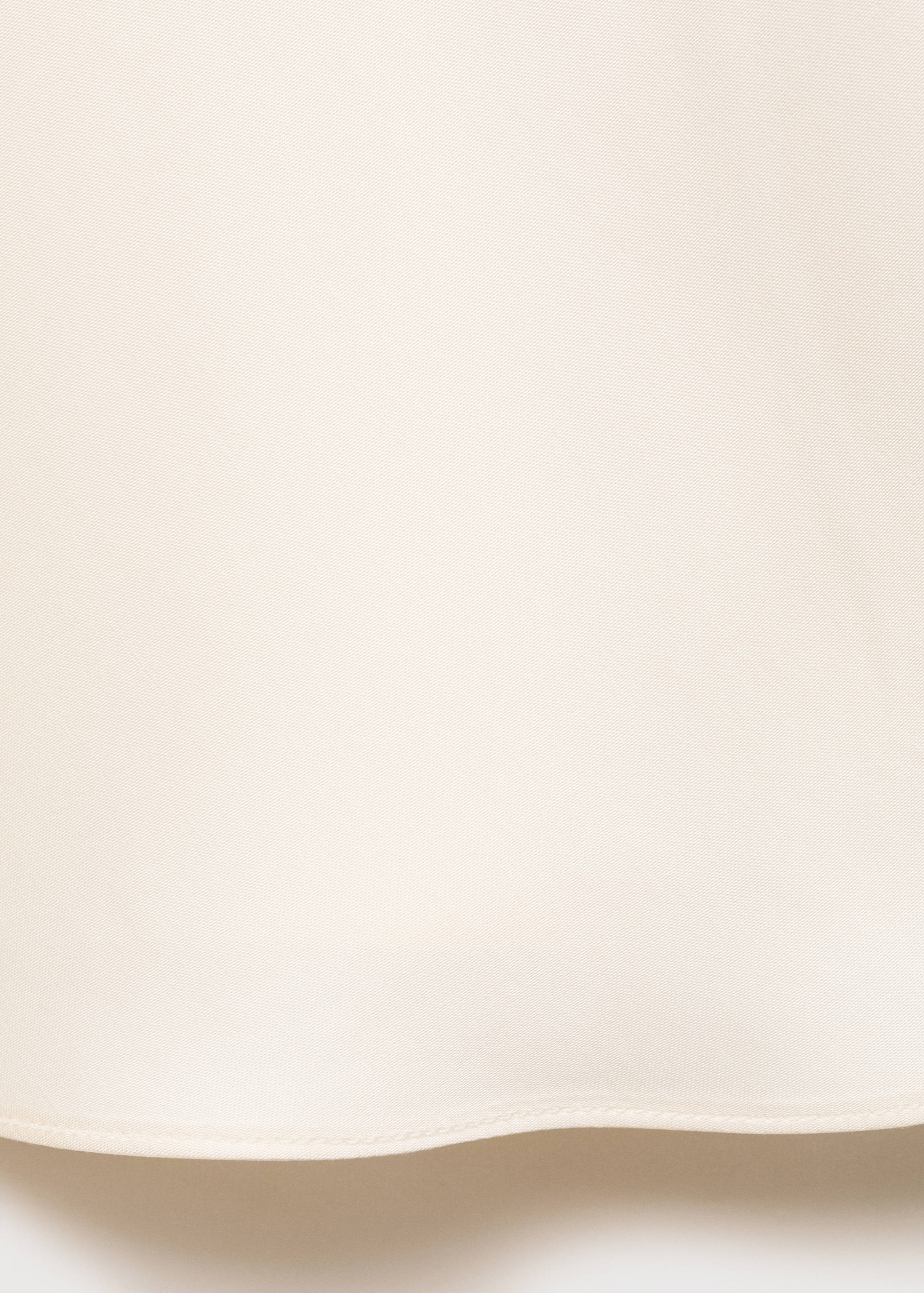 Satin blouse with draped neck - Details of the article 0