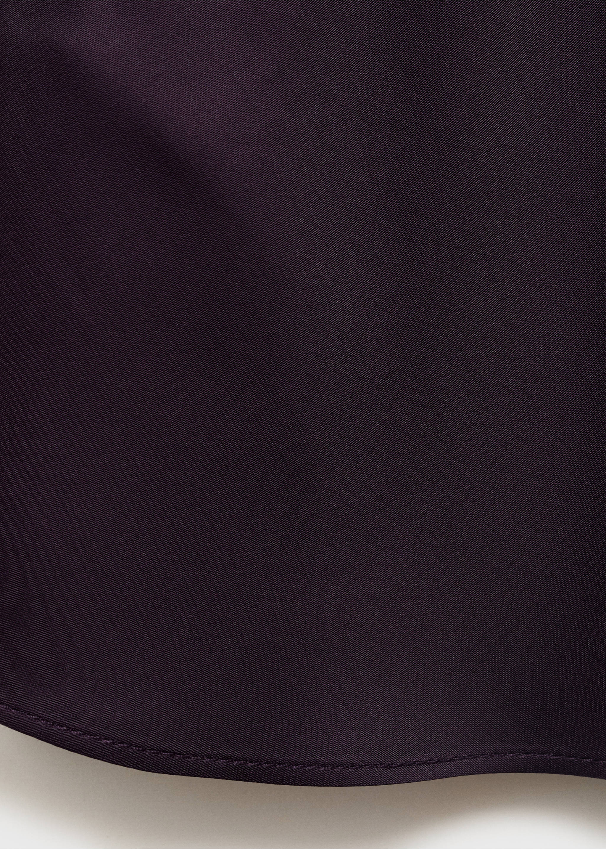 Blouse satin col bénitier - Détail de l'article 0, Bordeaux. Ref: 17064092-00.
