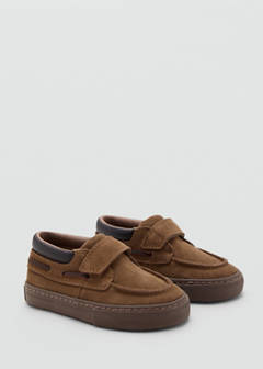 Velcro leather shoes — Chocolate 2