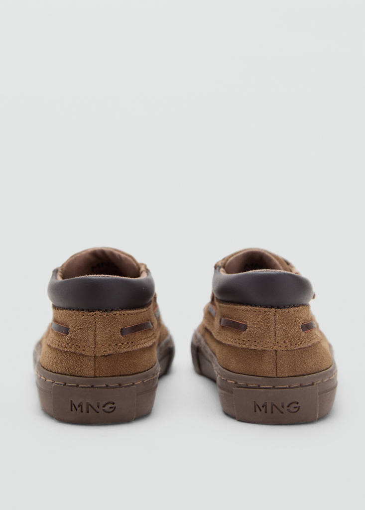 Velcro leather shoes — Chocolate