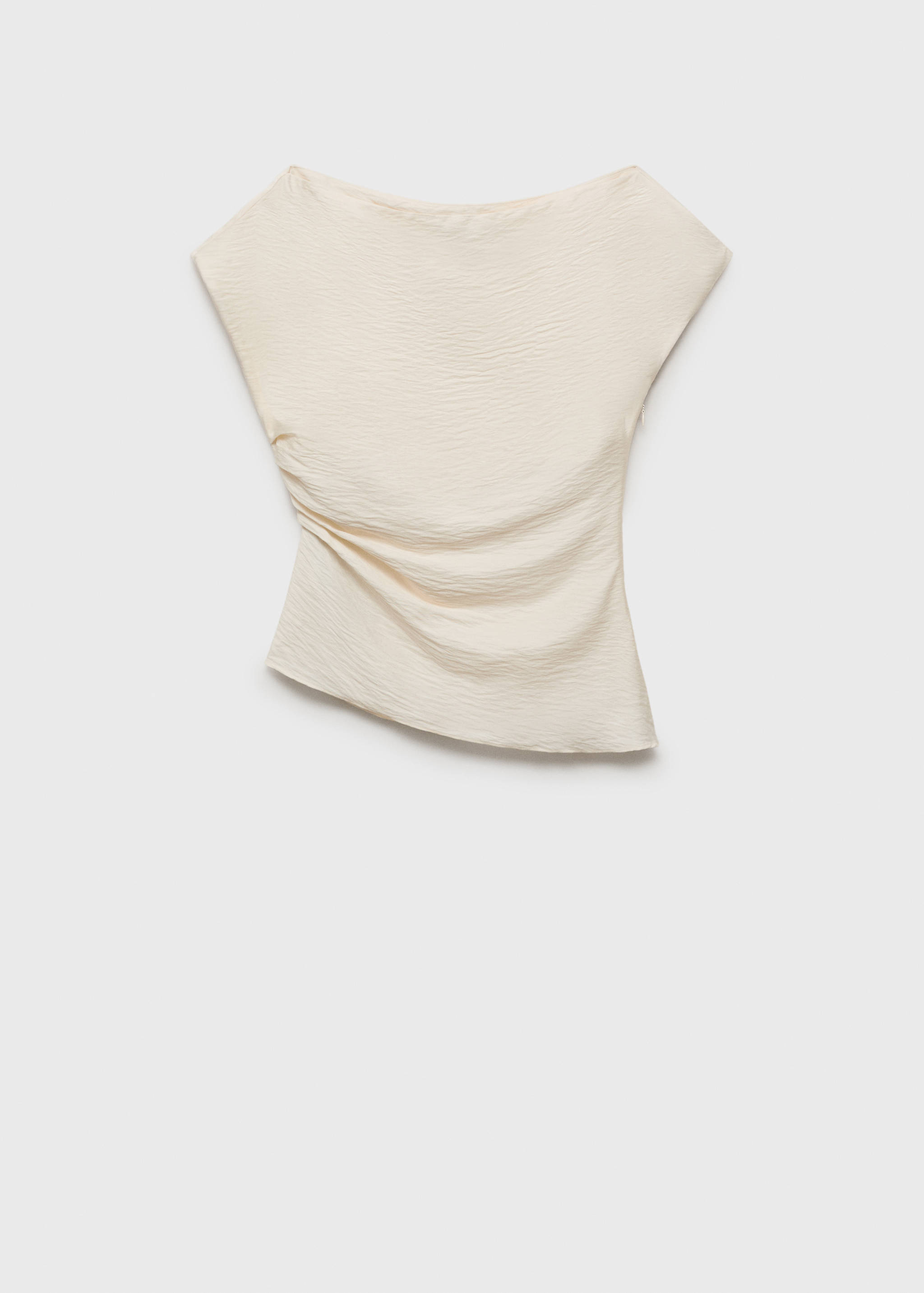 Modal blouse with asymmetrical collar - Article without model