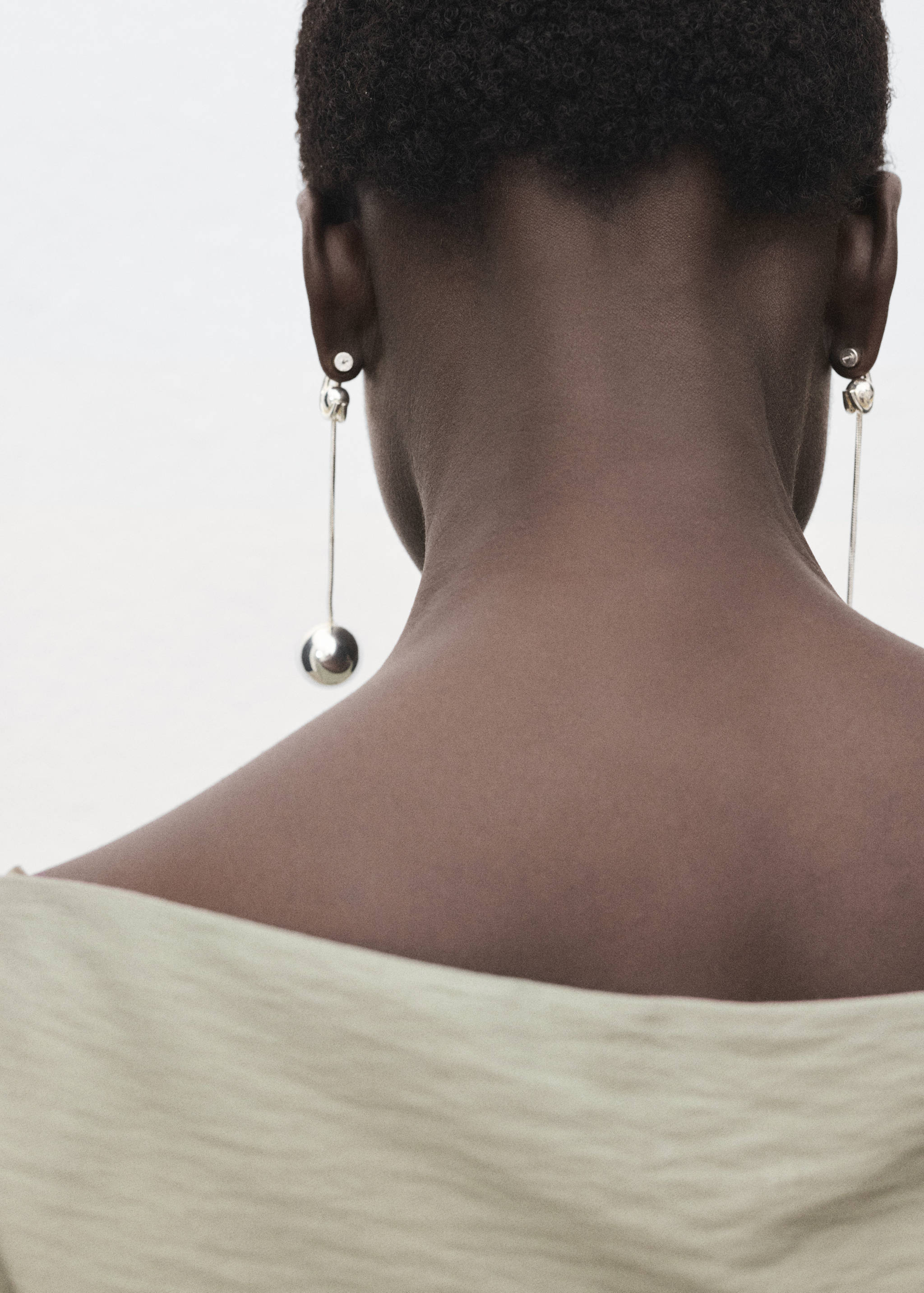 Modal blouse with asymmetrical collar - Details of the article 1