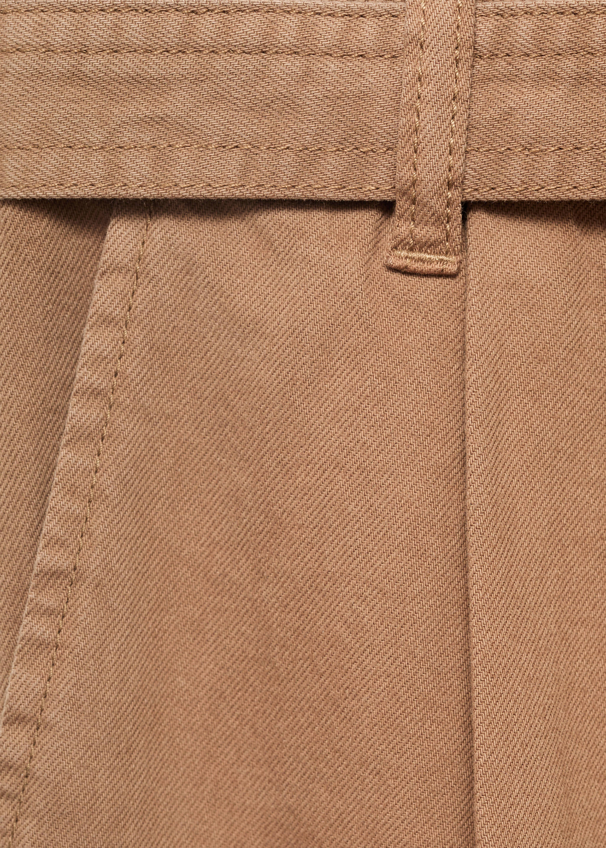 Denim jorts with belt - Details of the article 0