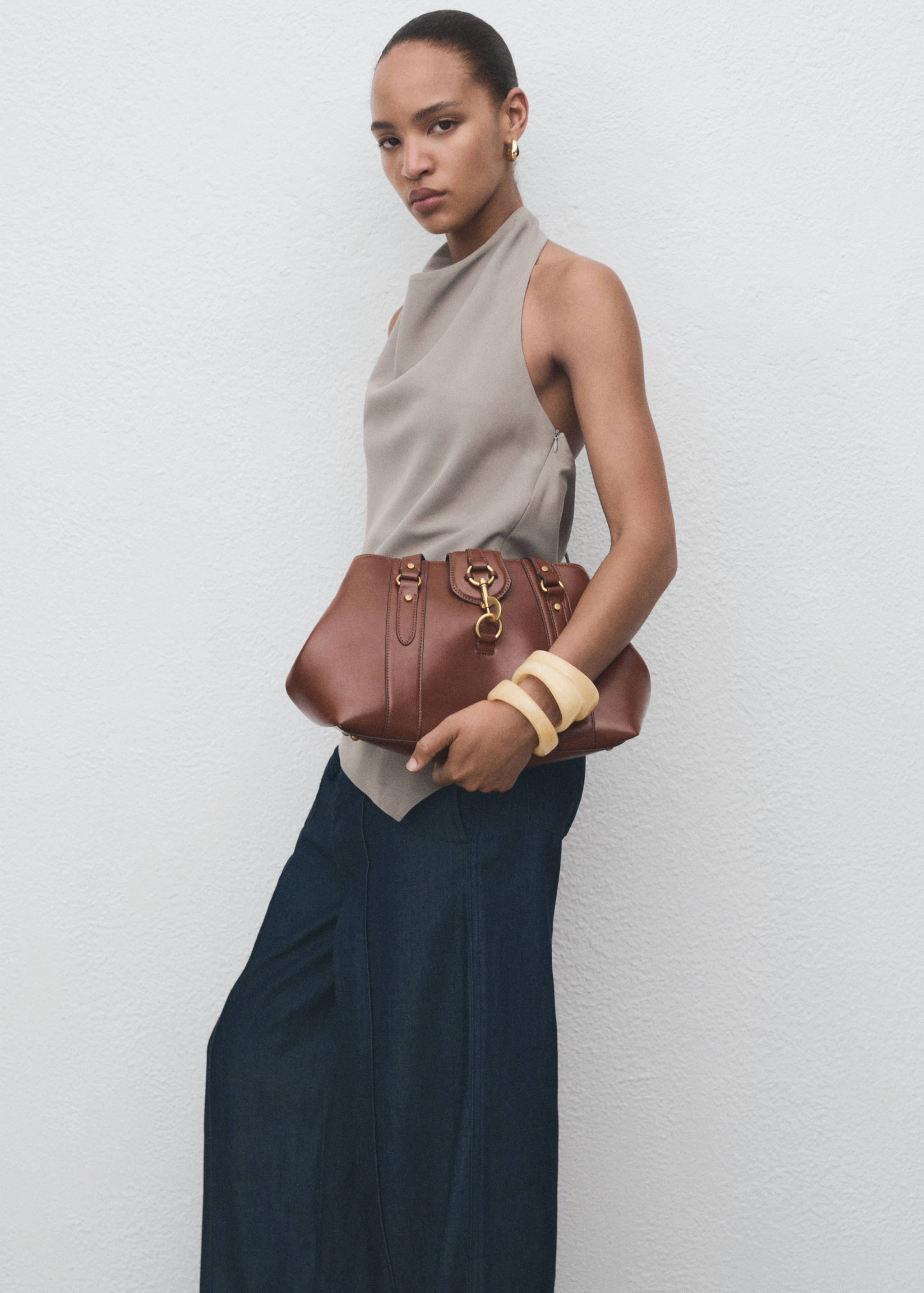 Pantalon denim large coutures - Détail de l'article 2