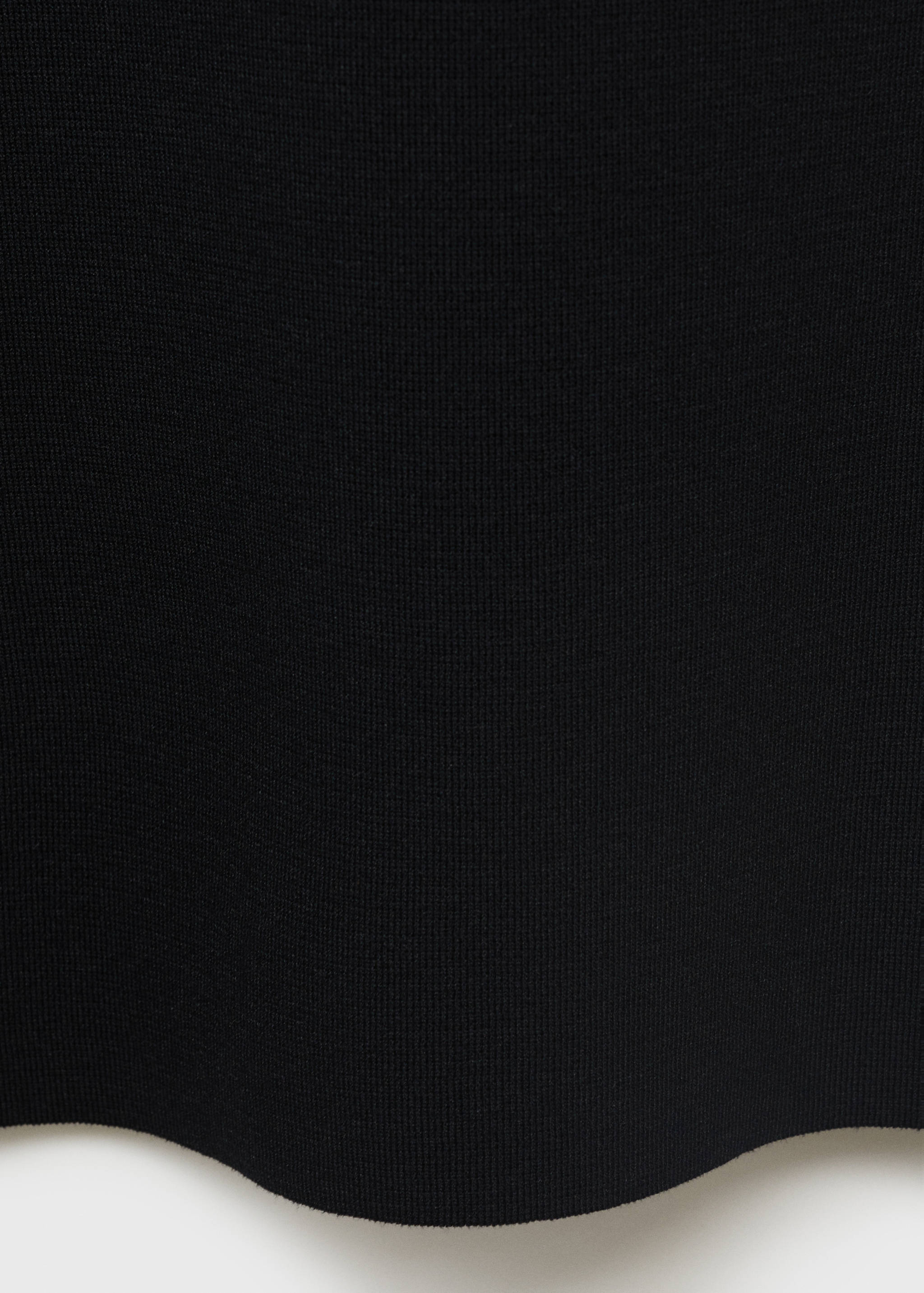 Asymmetrical knitted dress with strap - Details of the article 0