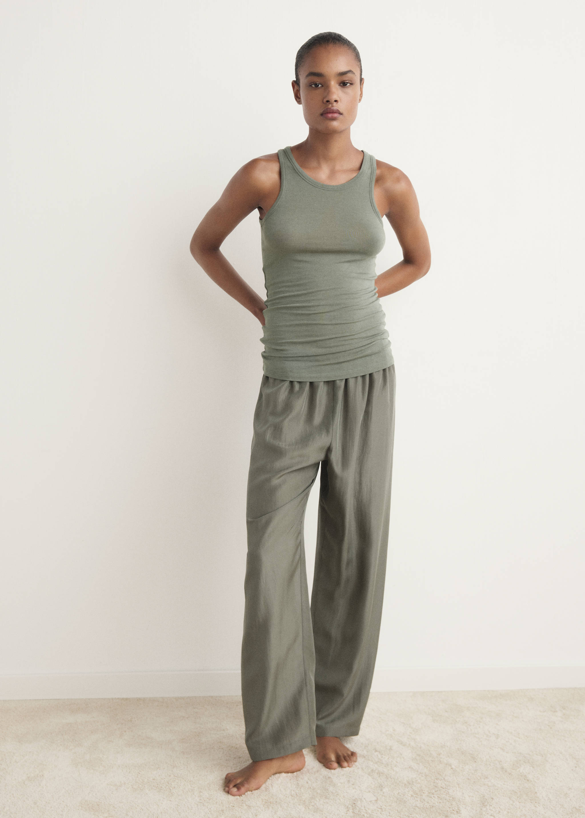 Cashmere pyjama top - General plane