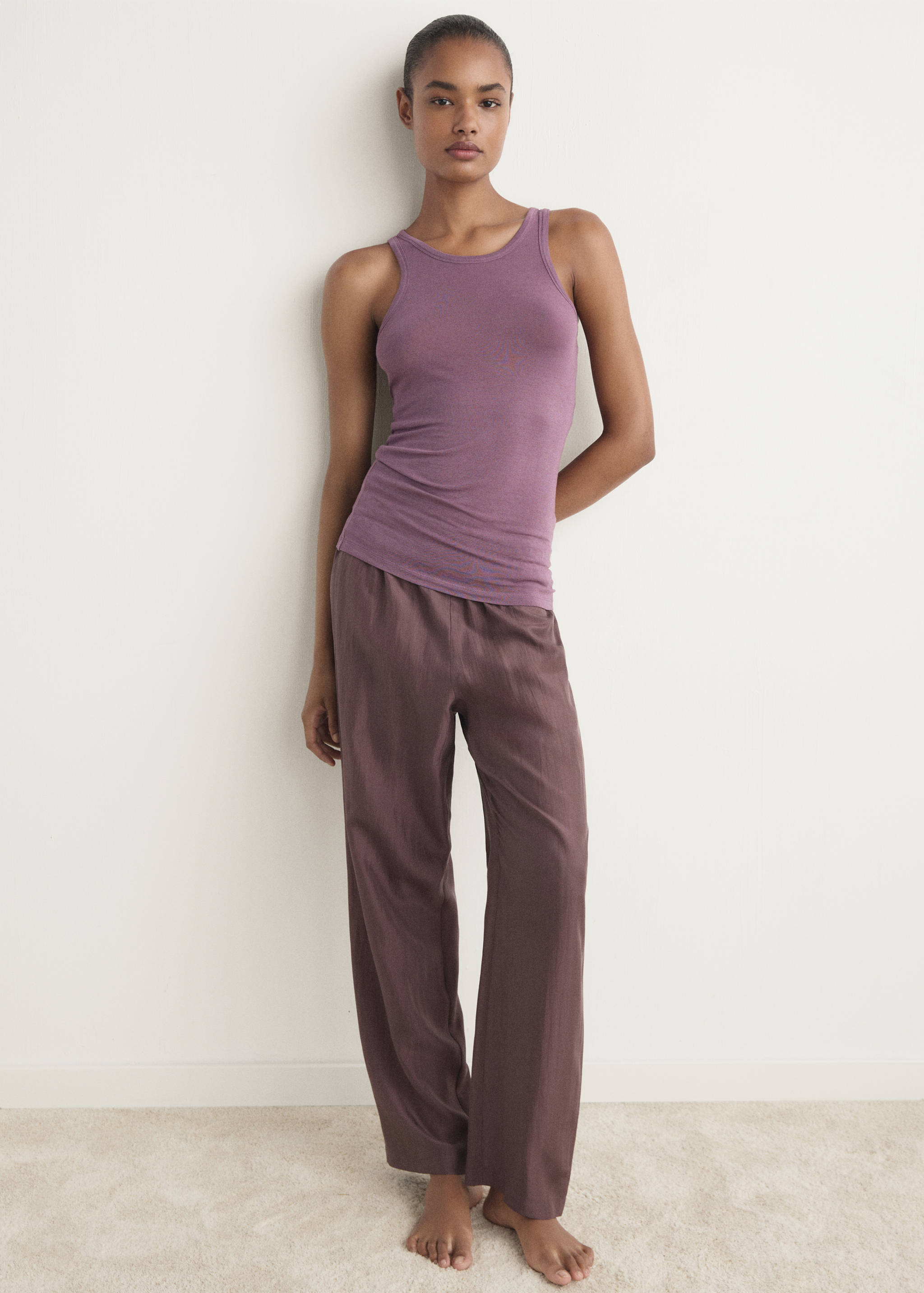 Cashmere pyjama top - General plane
