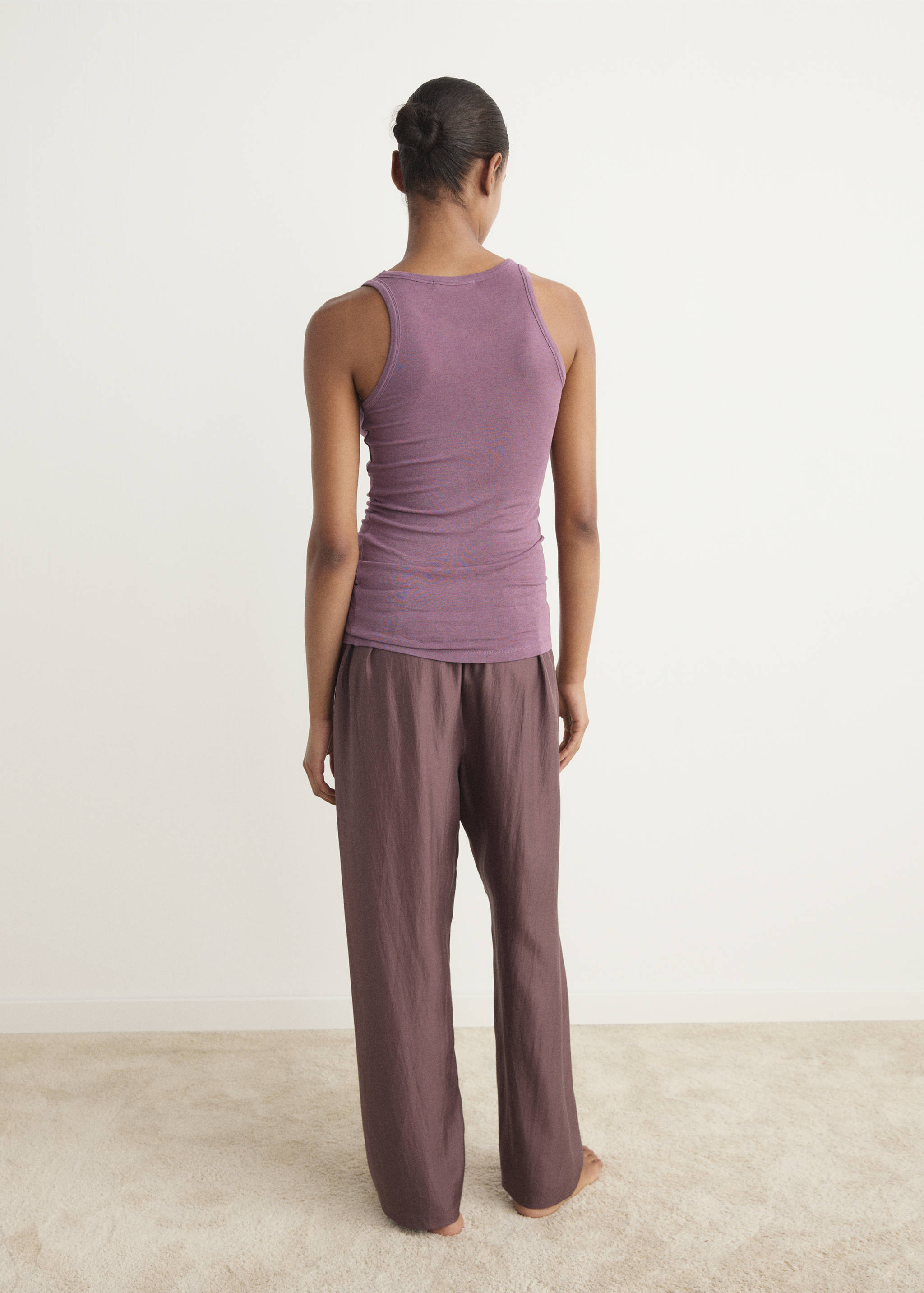 Cashmere pyjama top - Reverse of the article