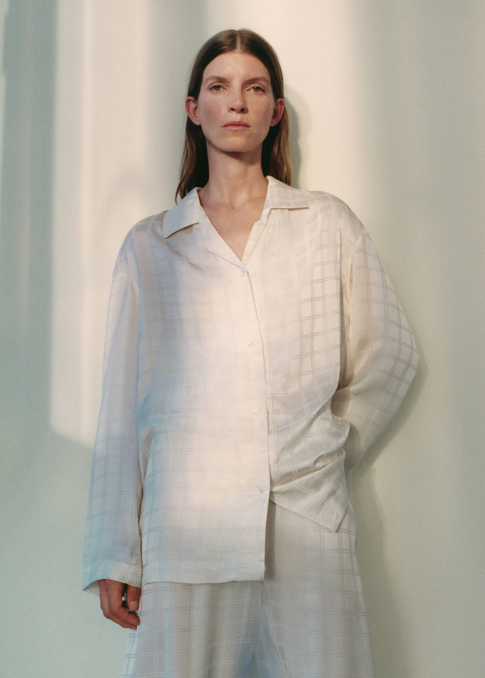 Pyjamasskjorta med rayon-rutor - Detaljer om artikeln 7