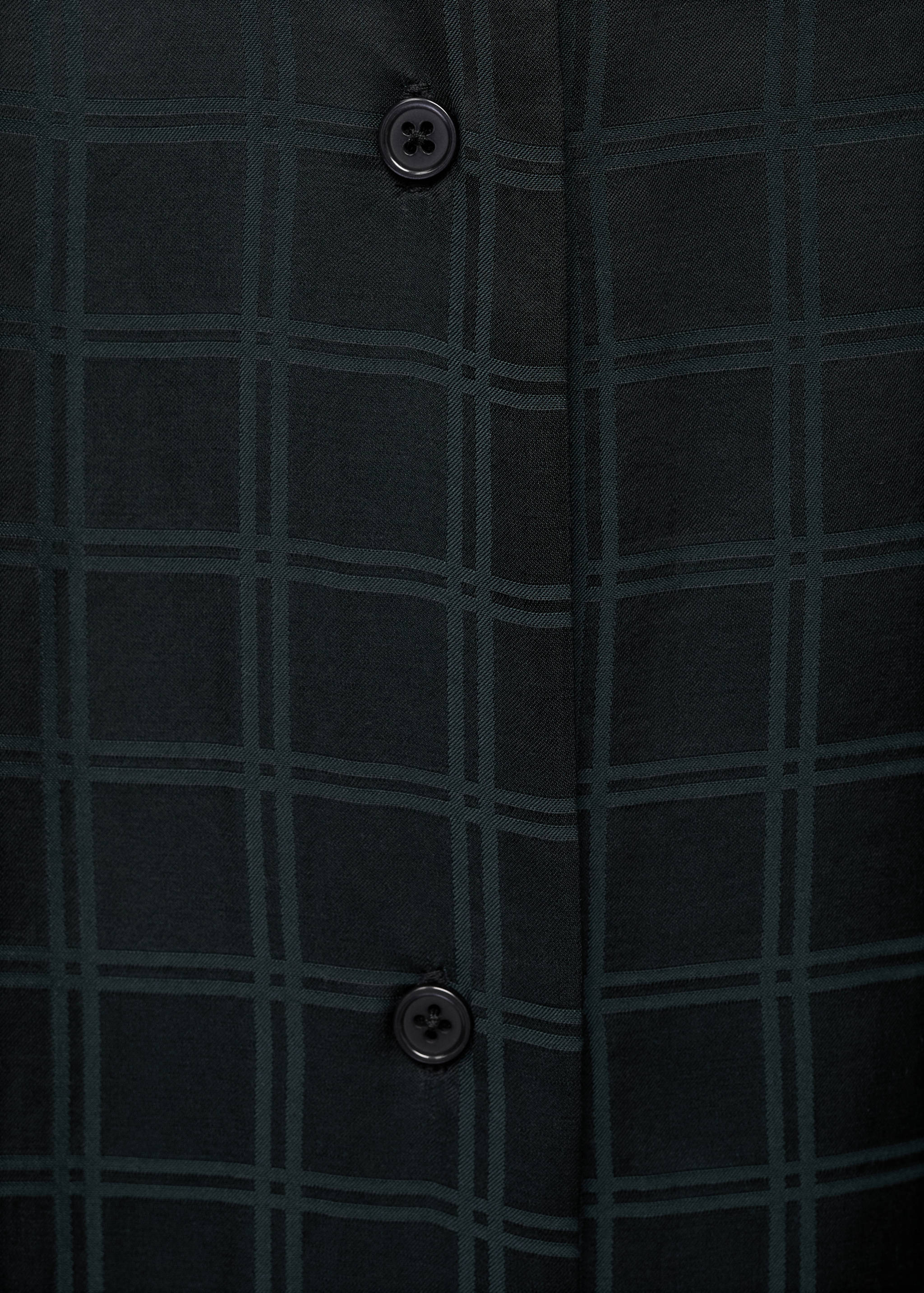 เสื้อเชิ้ตชุดนอนลายตารางผ้าเรยอน - รายละเอียดของสินค้า 0