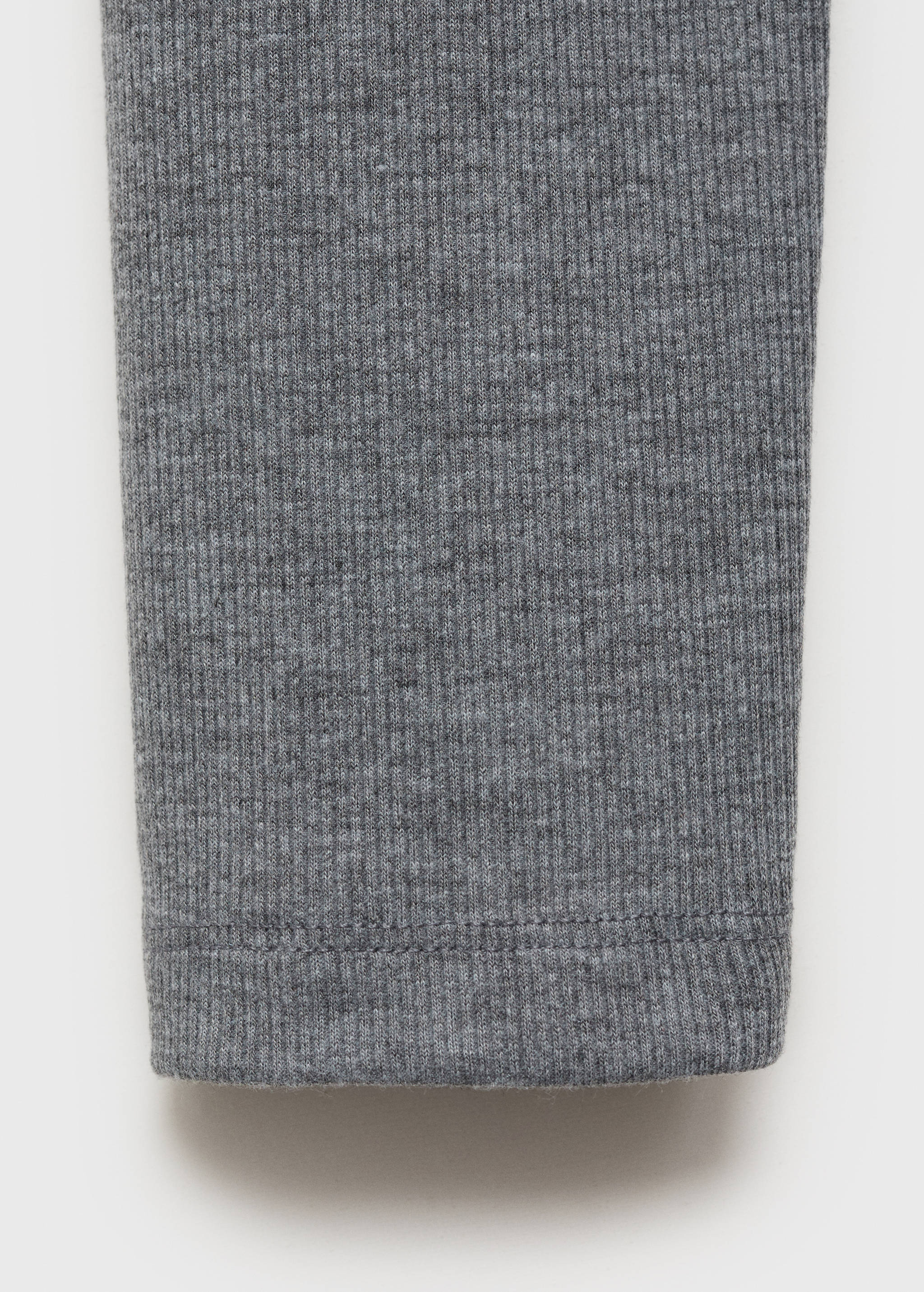 T-shirt maille côtelée boutons - Détail de l'article 0