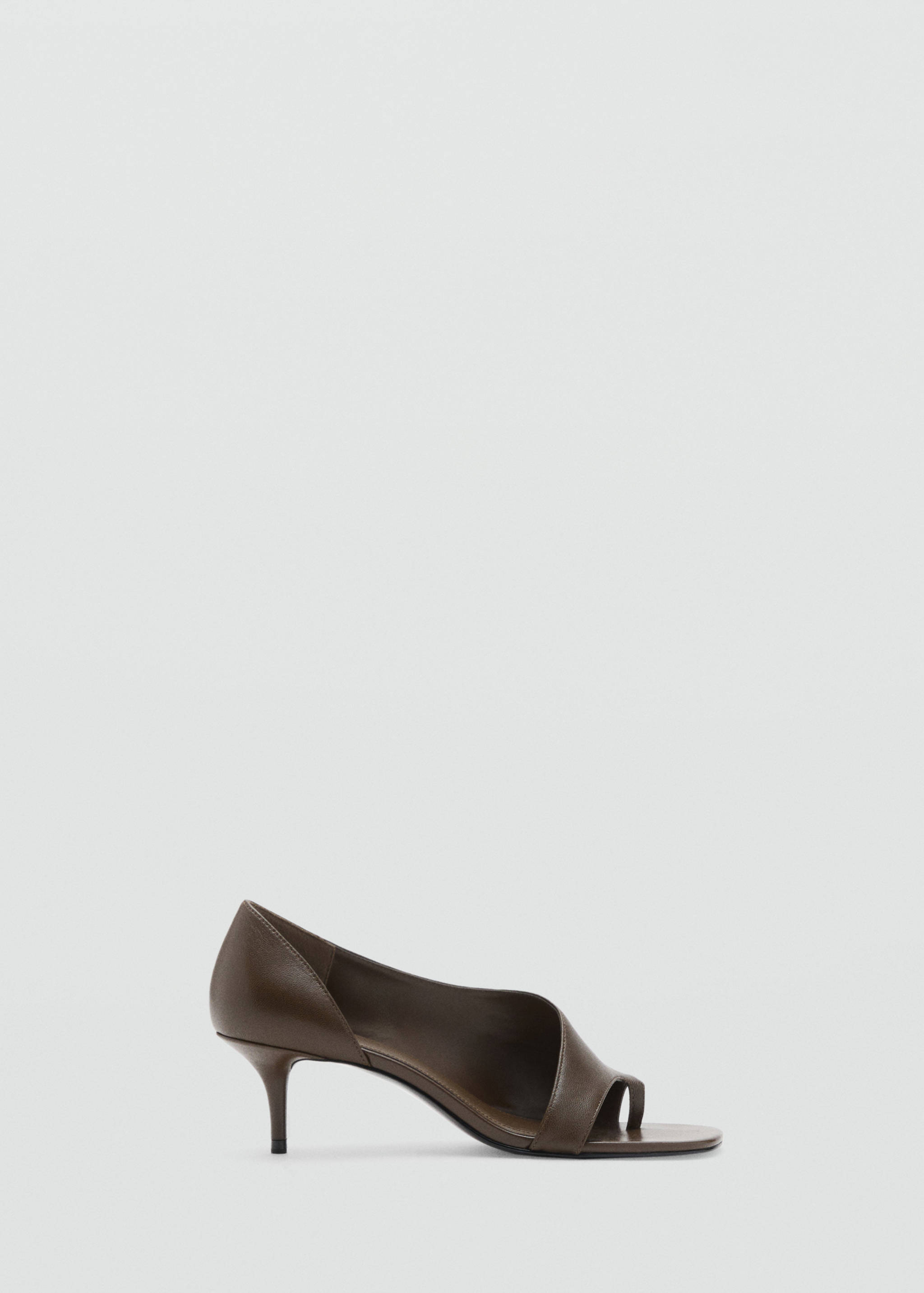 Asymmetric leather sandals - Article without model