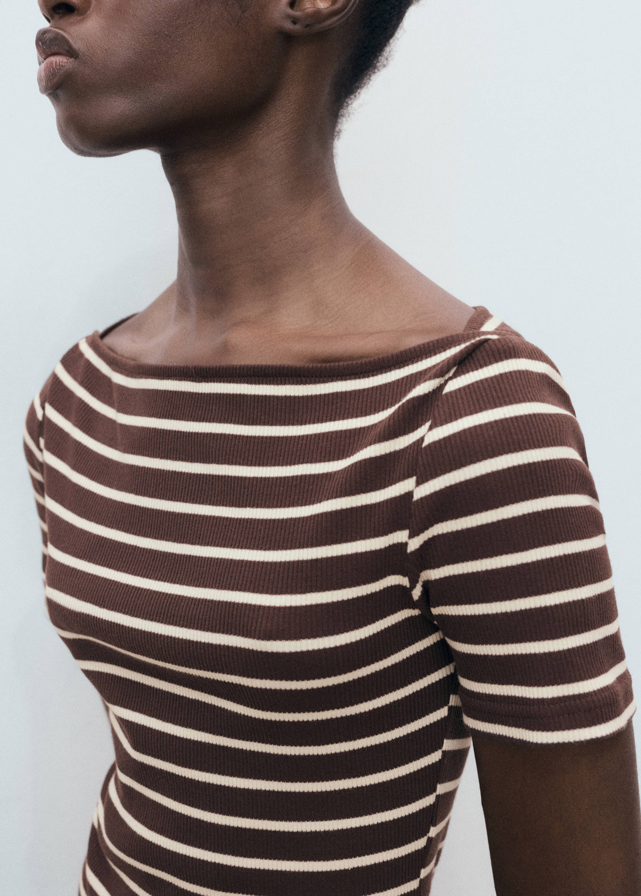 Mixed striped dress - Details of the article 1