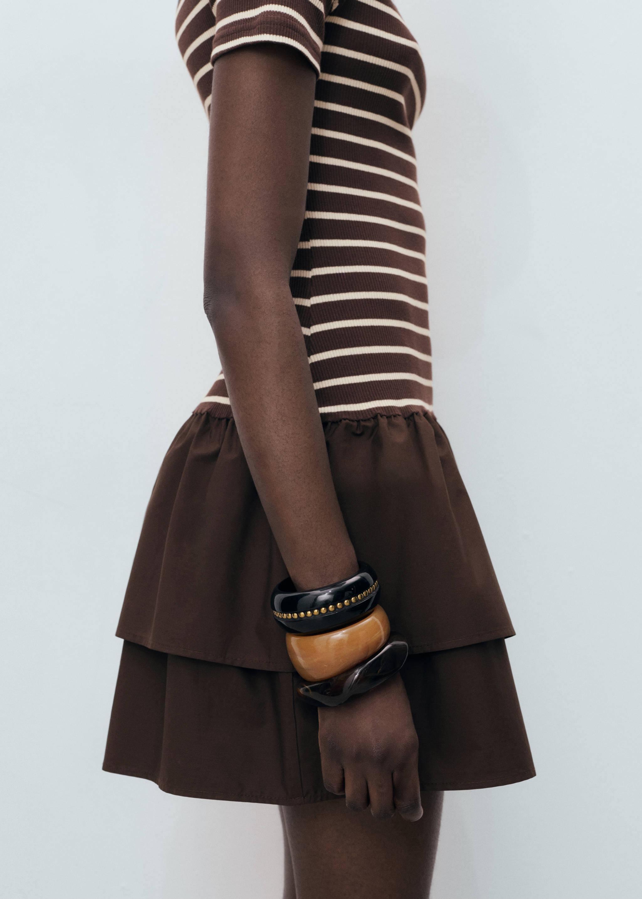 Mixed striped dress - Details of the article 6