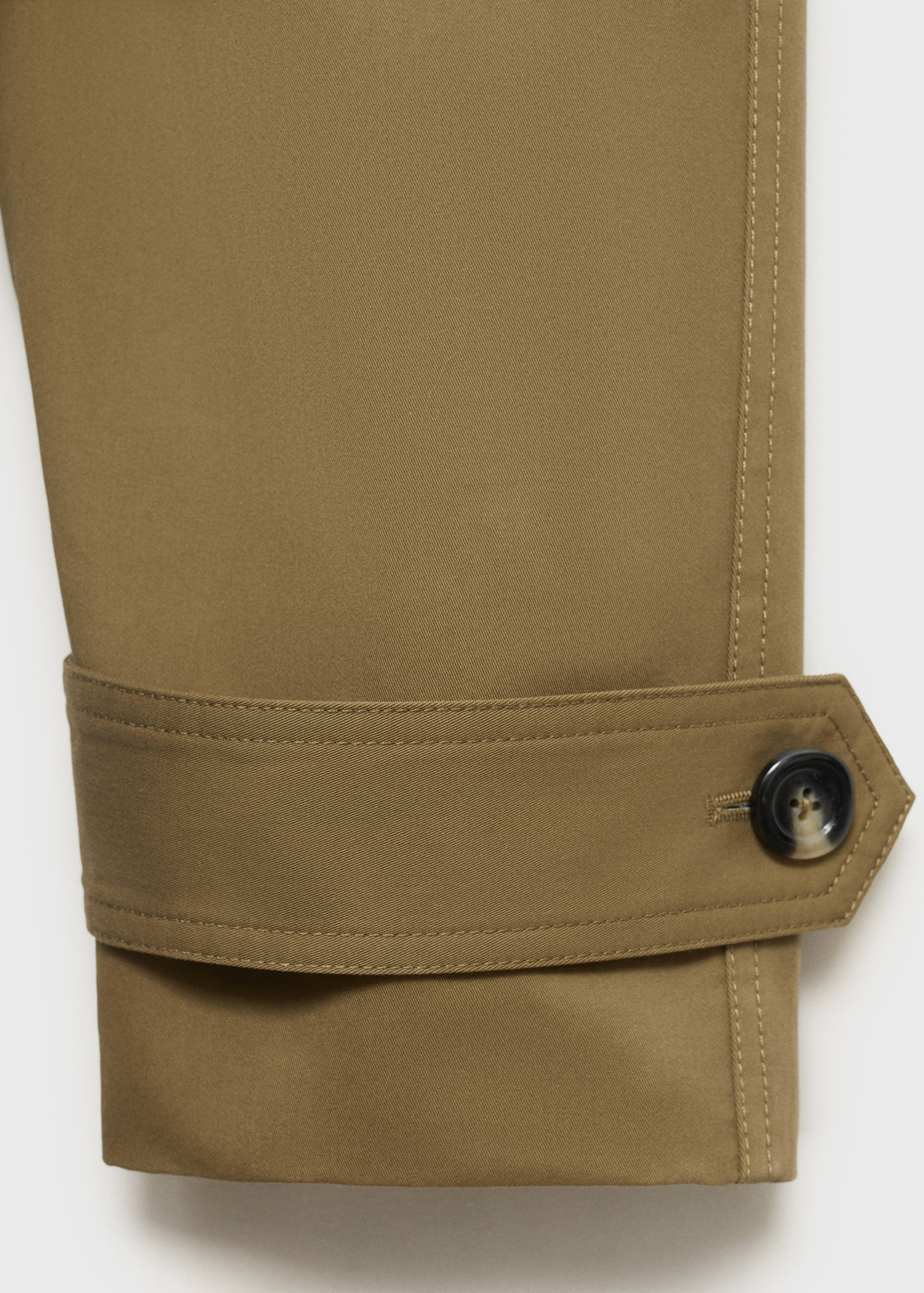 Langer zweireihiger Trenchcoat - Detail des Artikels 0