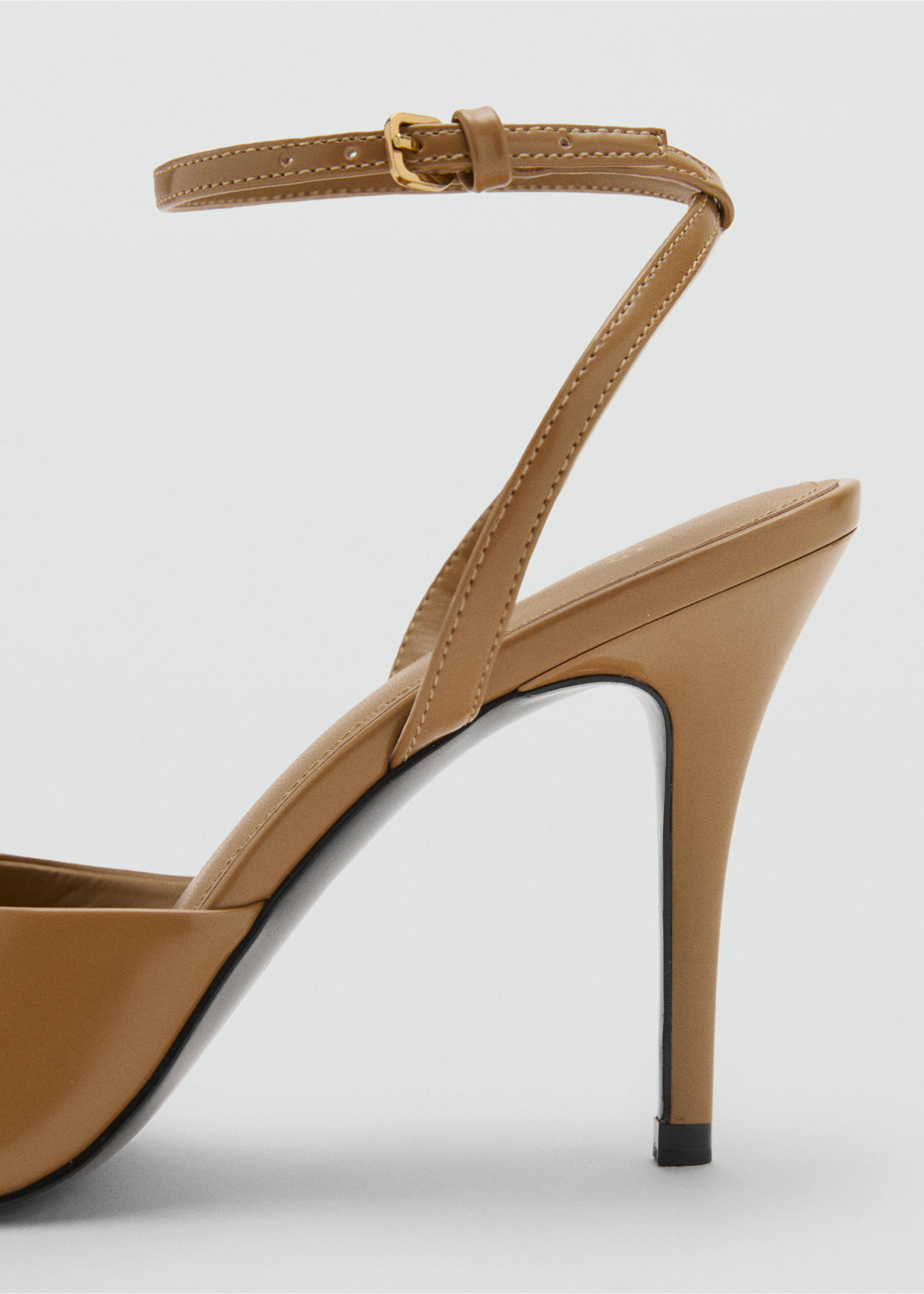 Босоножки на каблуке с ремешком - Деталь изделия 1, Хаки. Ref: 17064122-00.