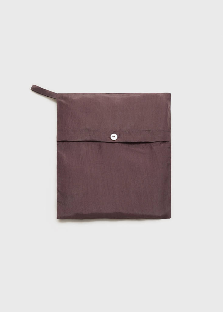 Silk long shirt — Blackberry