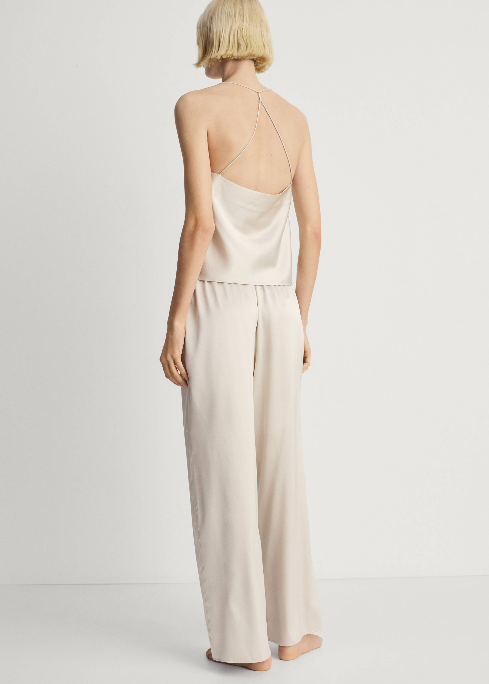 Silk pajama pants - Reverse of the article